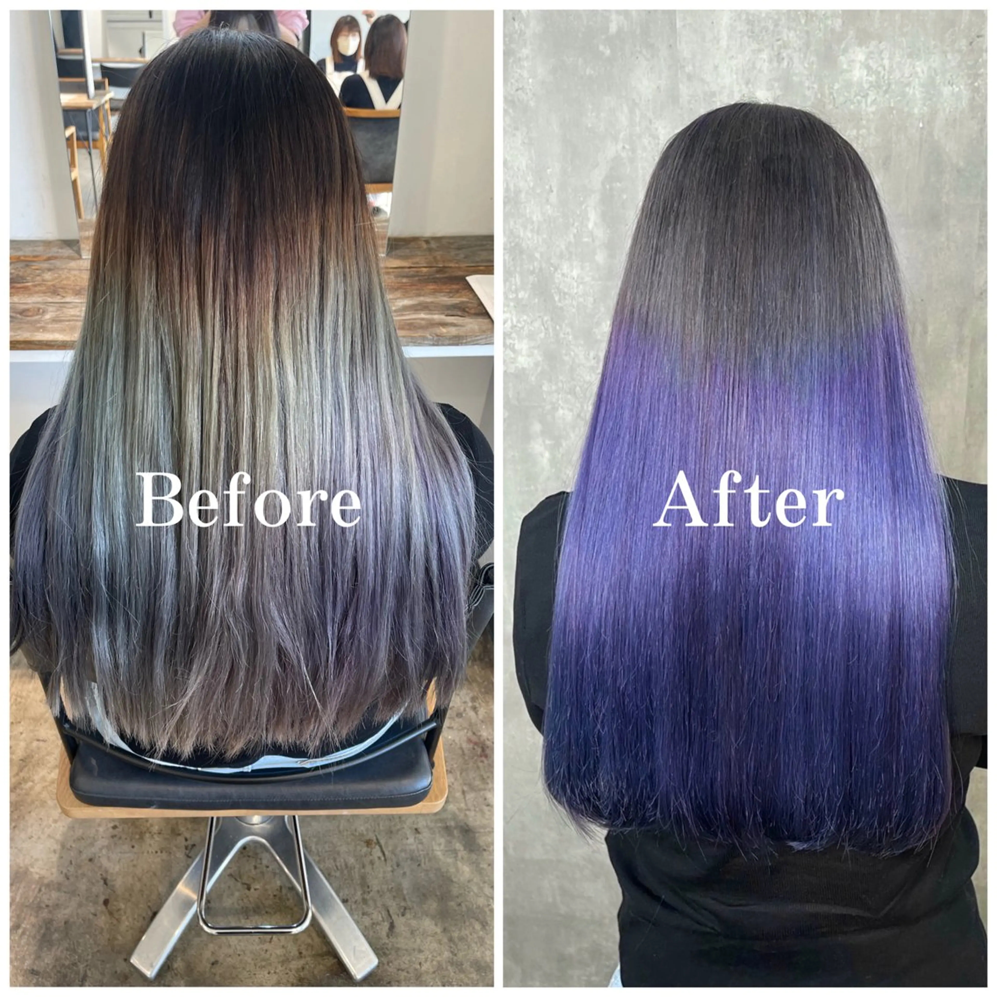 ロング カラー ブリーチ デザインカラー ハイトーンカラー ムラ修正/ ハイトーン💖Riaのヘアスタイル