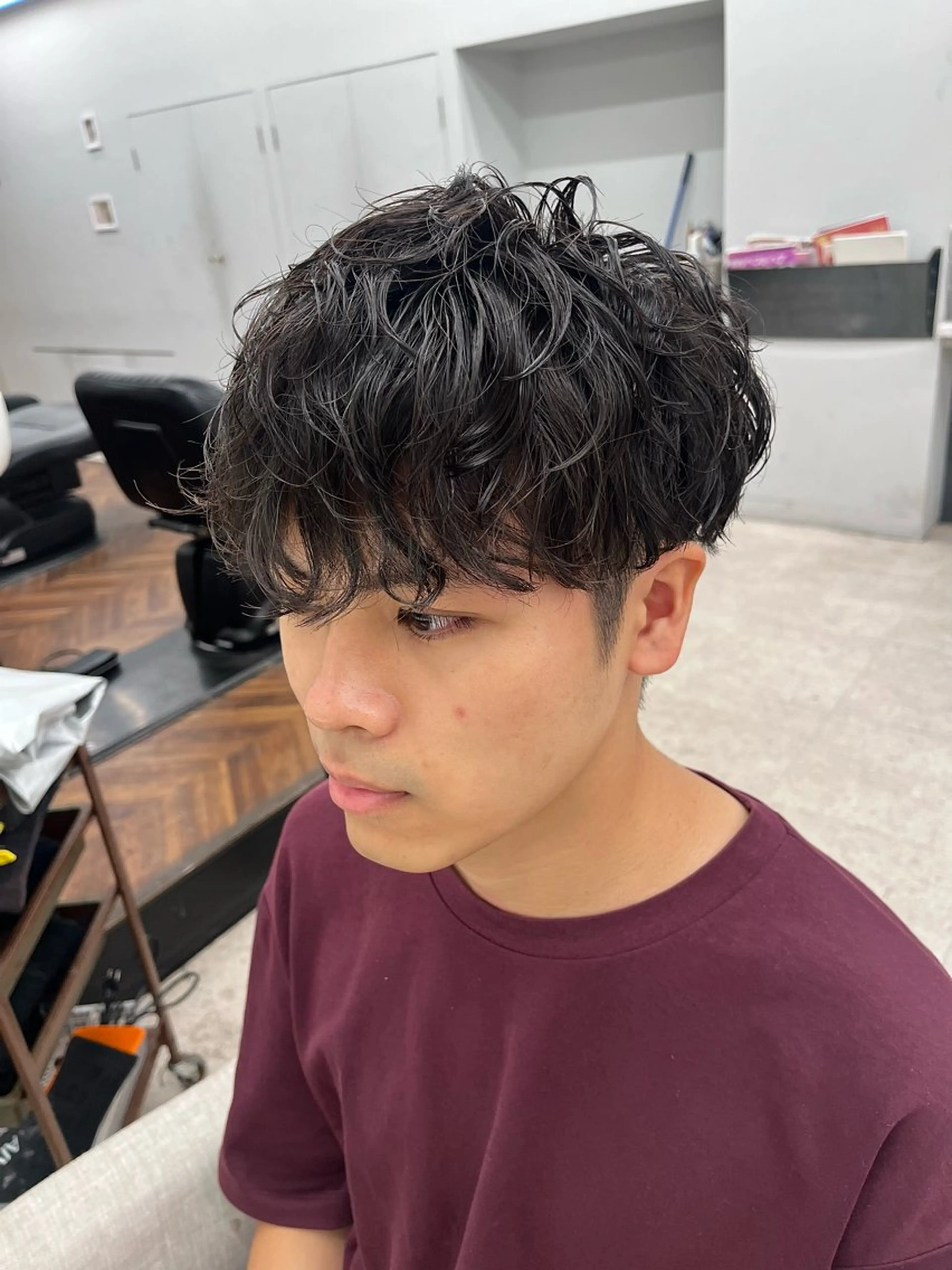 パーマ メンズ メンズパーマ ツイストスパイラルパーマ スパイラルパーマ 🍐シャドウパーマ メンズ特化/守岡🍐のヘアスタイル