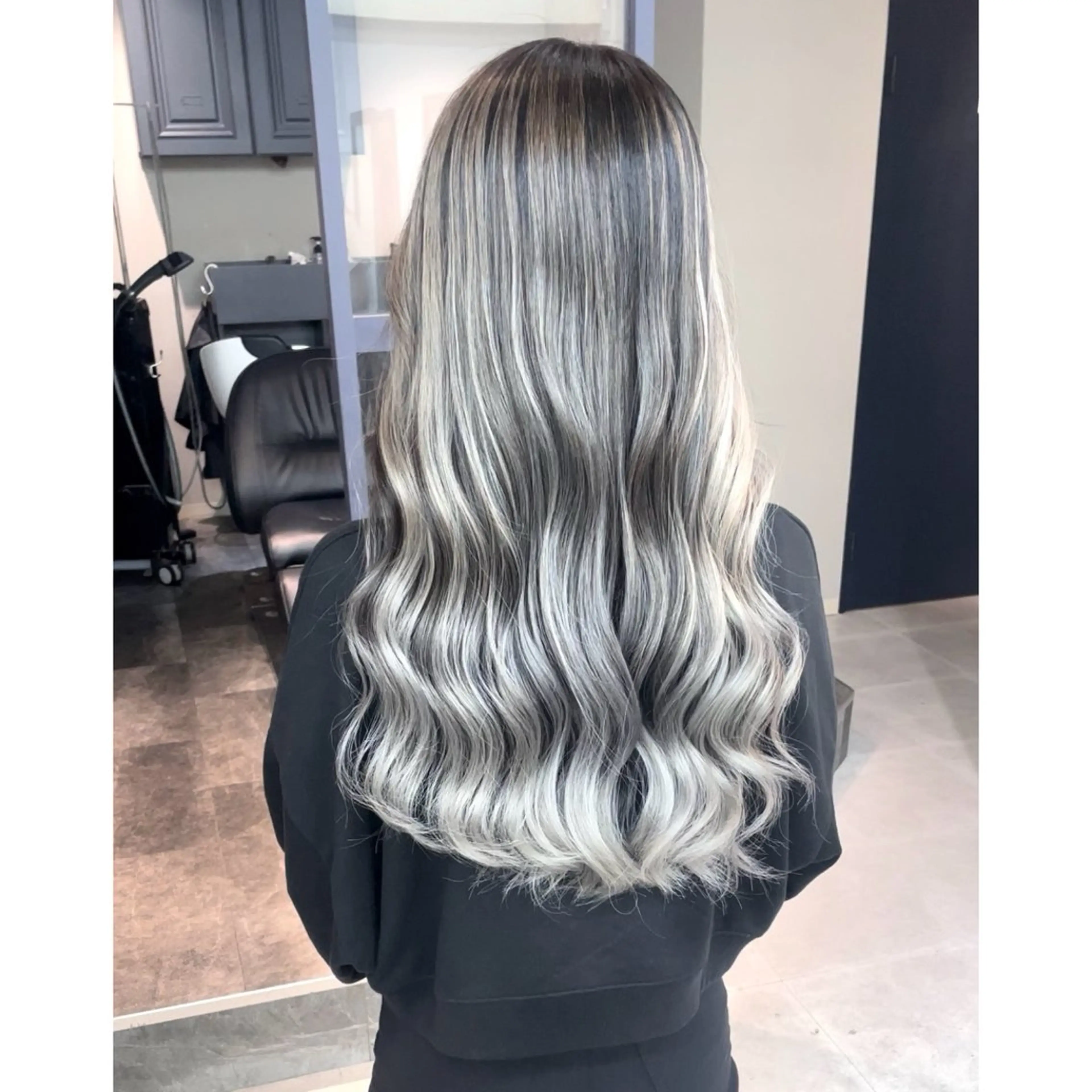 ロング カラー ヘアカラー トリートメント 奥山義進/大宮 /ダブルカラーのヘアスタイル