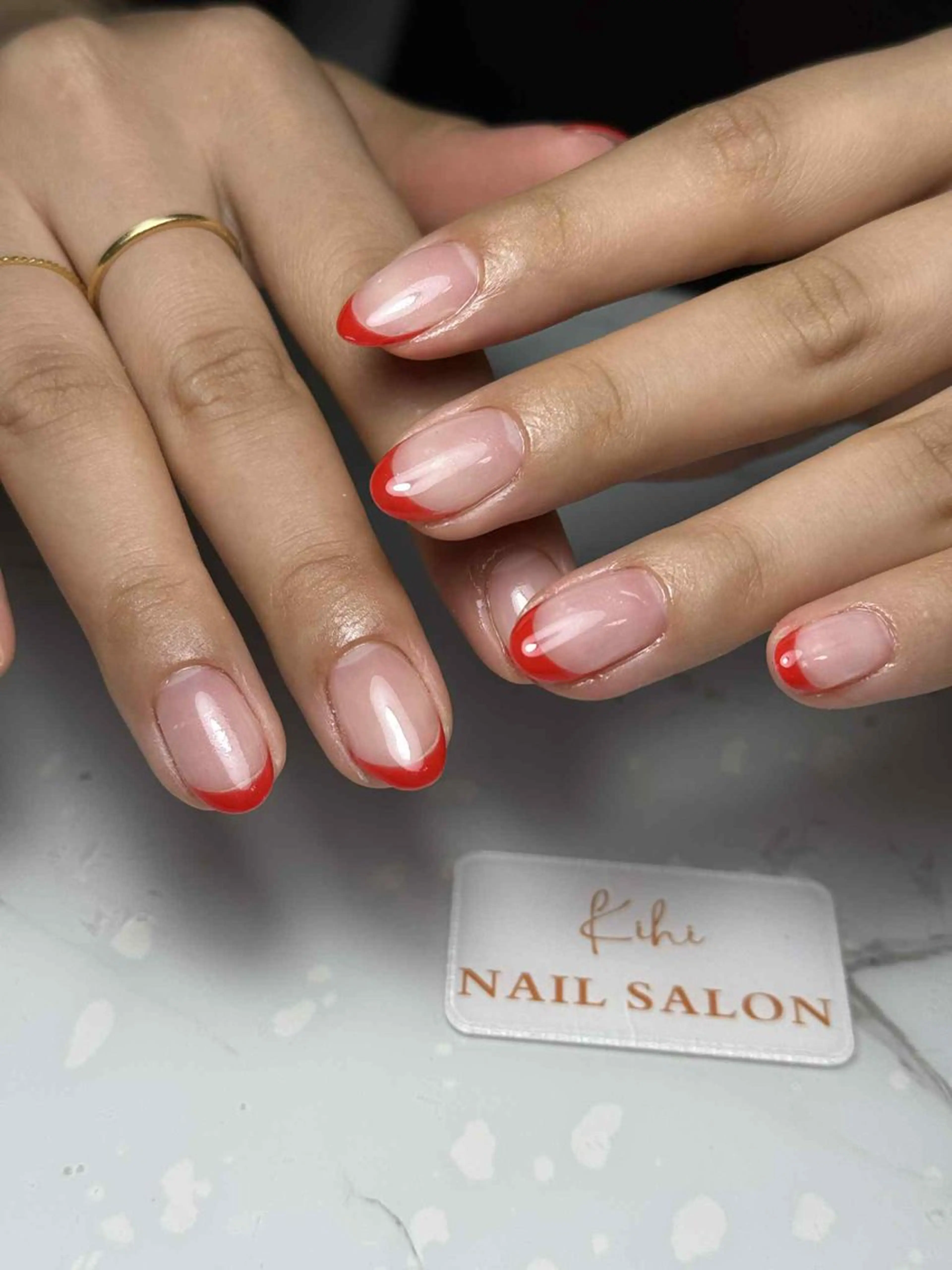 ネイル アートネイル フレンチネイル ジェルネイル グラデーション 韓国ネイル ハンドネイル 💕鈴木ユリ パラジェル/オフ無料のネイルデザイン