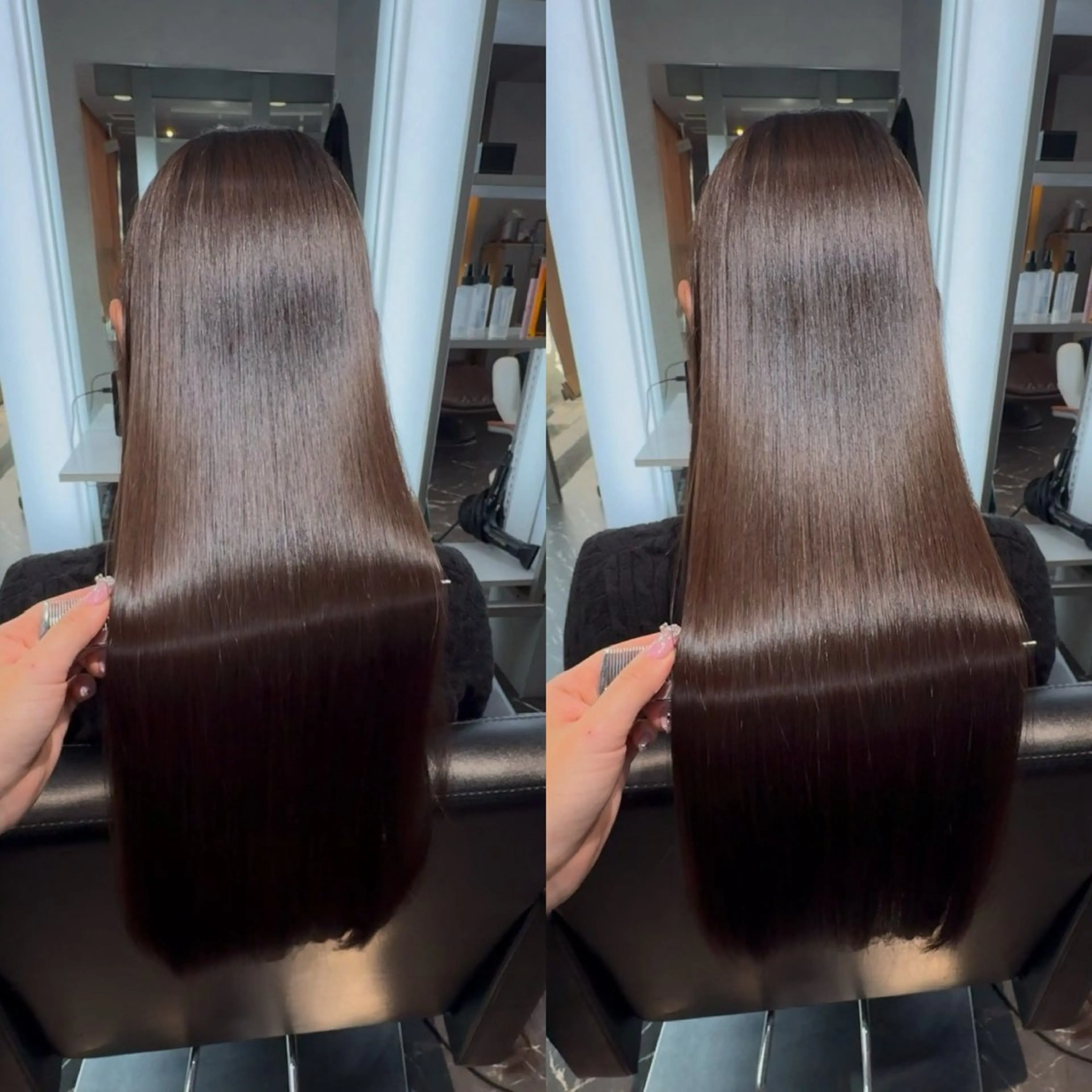 ロング 縮毛矯正 トリートメント LINDOTOKYO梅田所属・酸性ストレート 髪質改善大槻勇樹のヘアスタイル