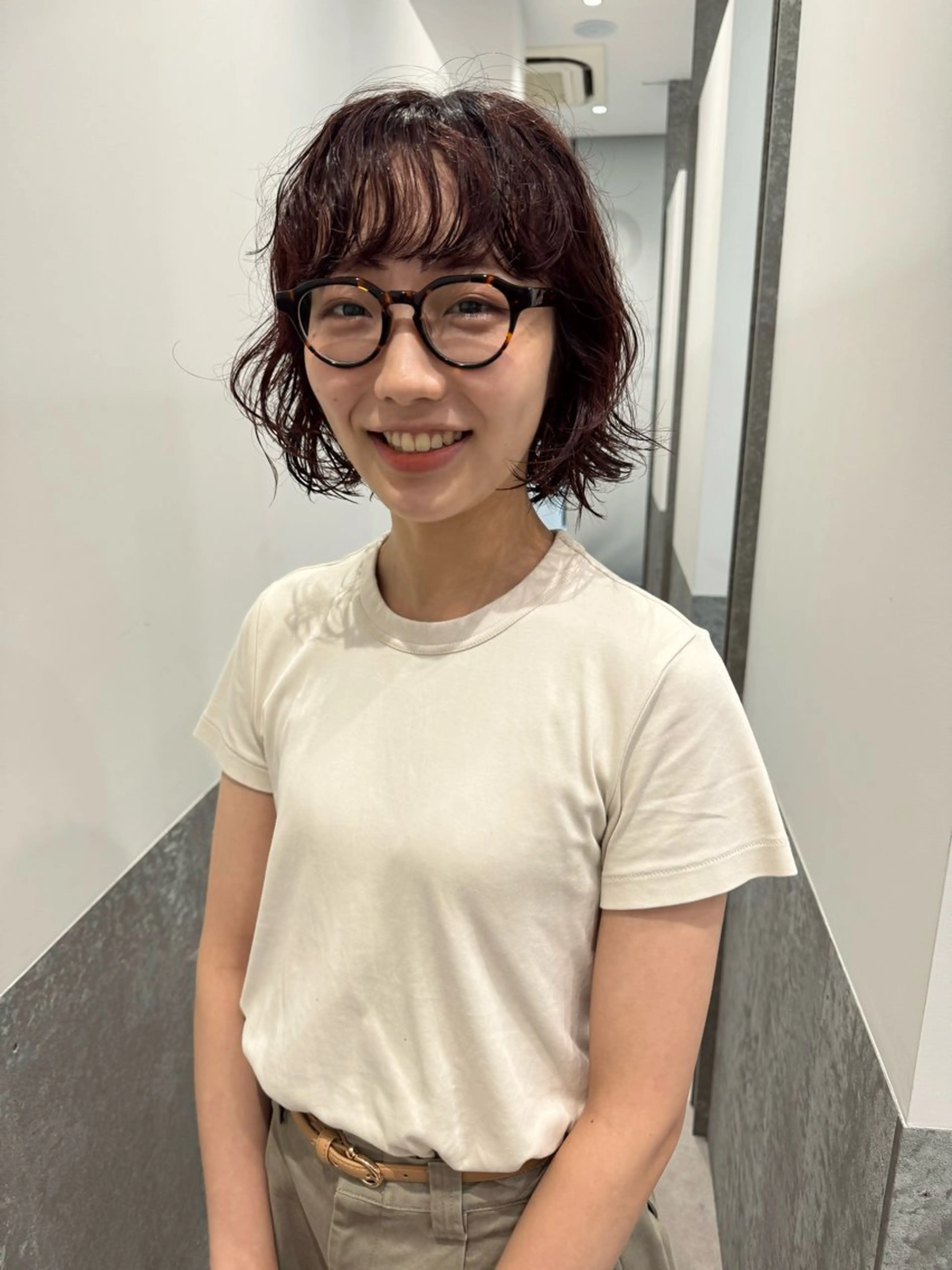 ショート パーマ ボブ カット パーマ トリートメント センスをお届けします 大谷将生INFPのヘアスタイル