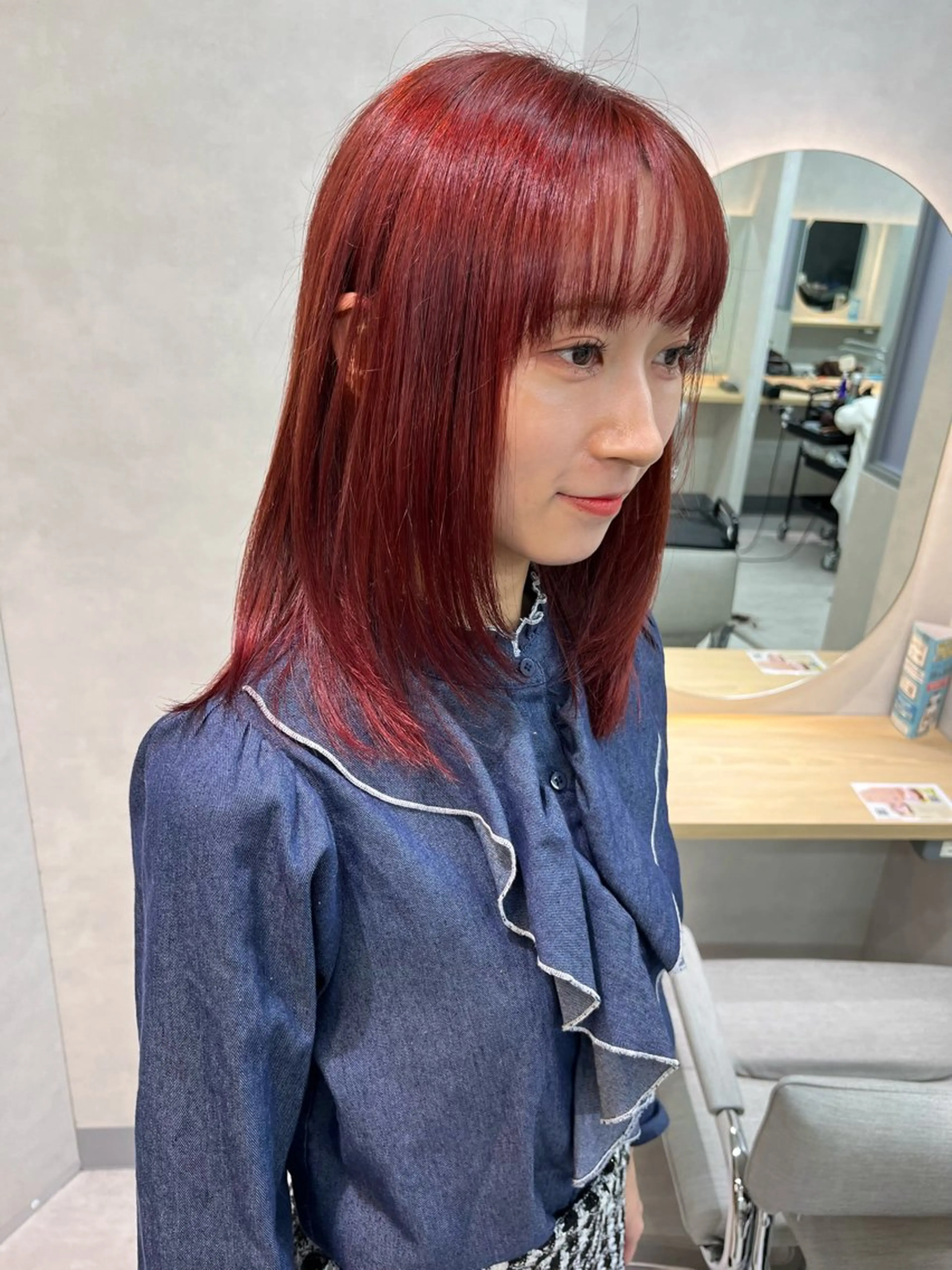 セミロング カラー カット ヘアカラー ﾊｲﾄｰﾝ/ｼｮｰﾄ 村上淳乃🐥のヘアスタイル