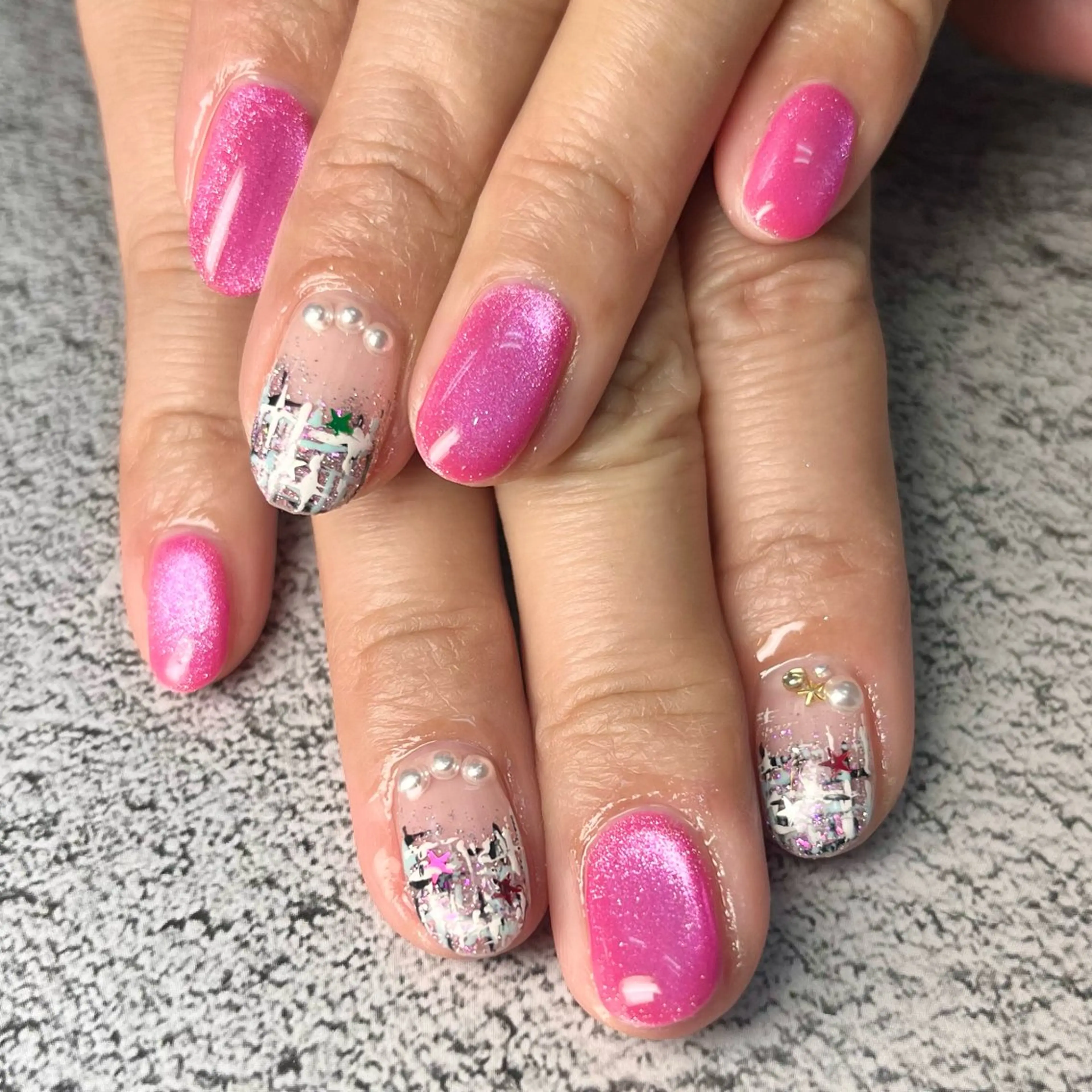 ネイル ハンドネイル Queen nail 北堀江 ASUKAのネイルデザイン