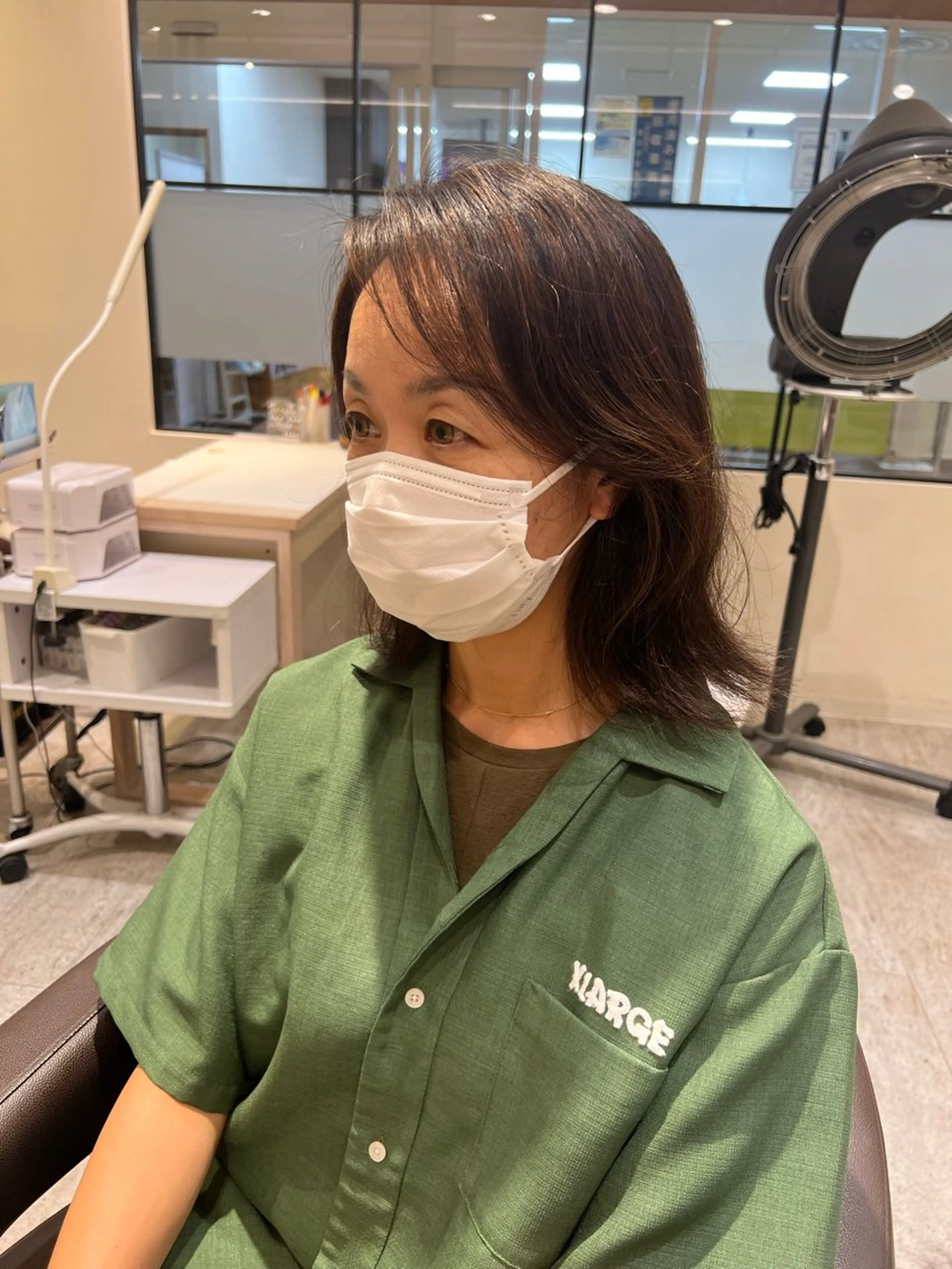 セミロング くびれヘア レイヤーカット 小顔カット レイヤー/似合わせ カット横川夕華🫧のヘアスタイル