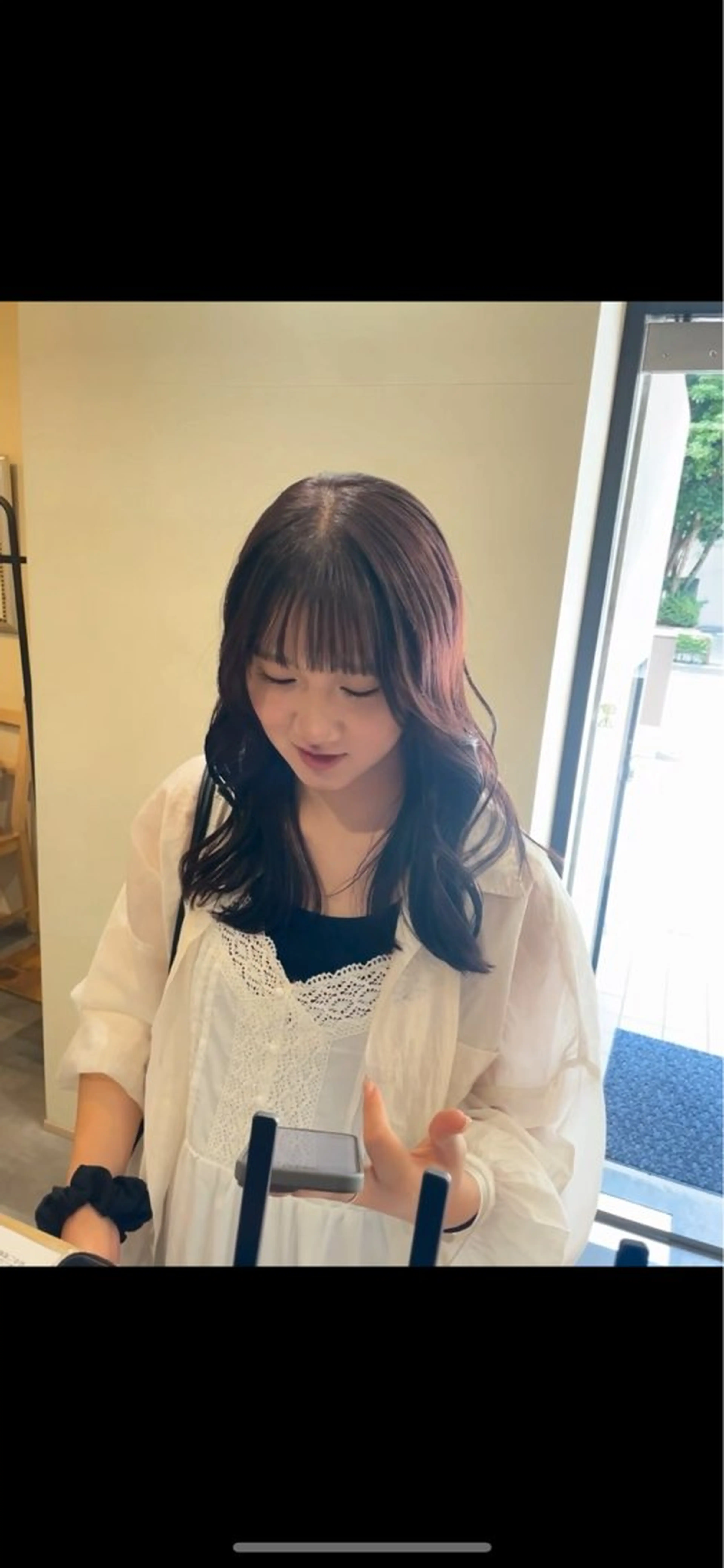 ロング 鎌取/透明感カラー /ボブ/顔まわりのヘアスタイル