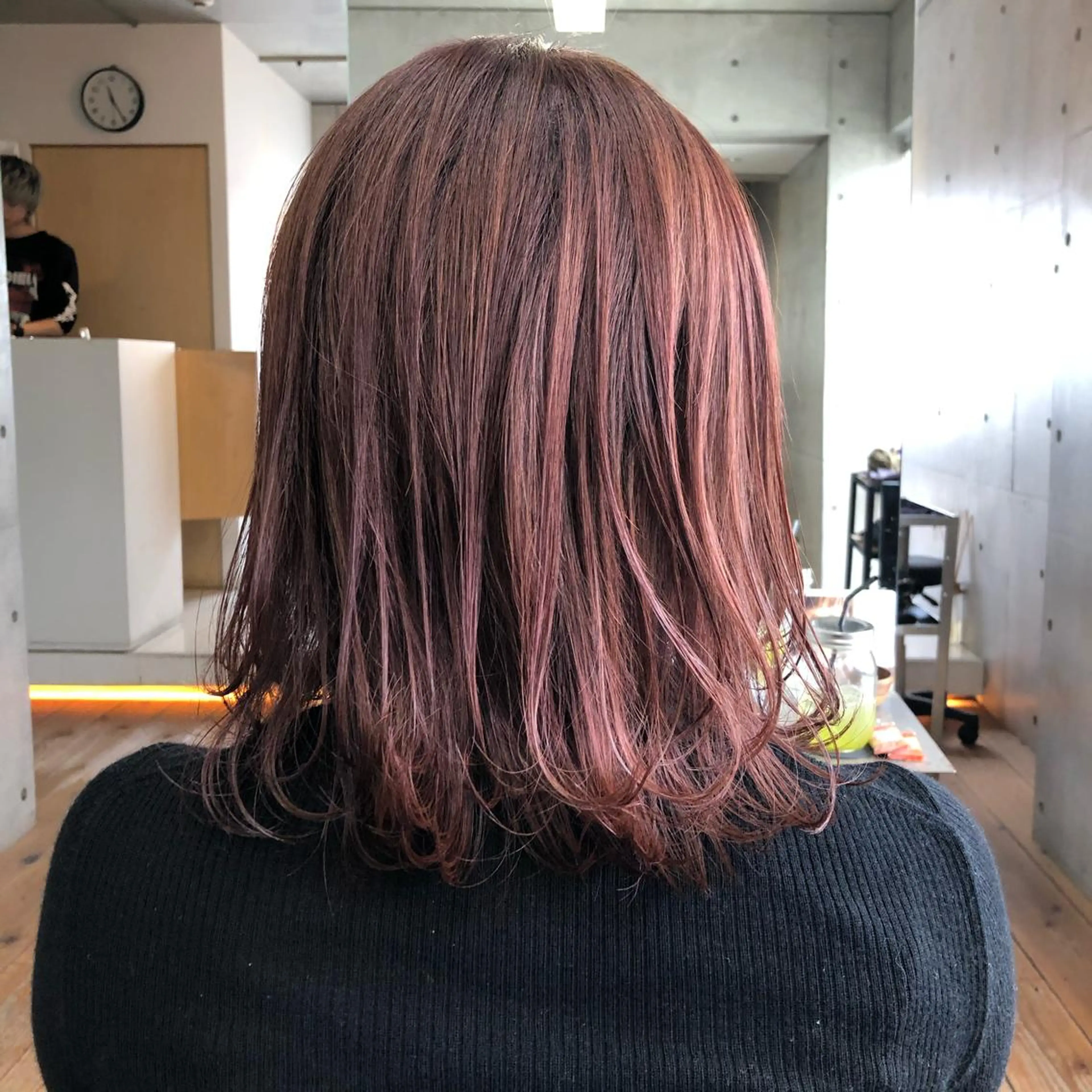 ミディアム カラー nagisa /縮毛矯正のヘアスタイル