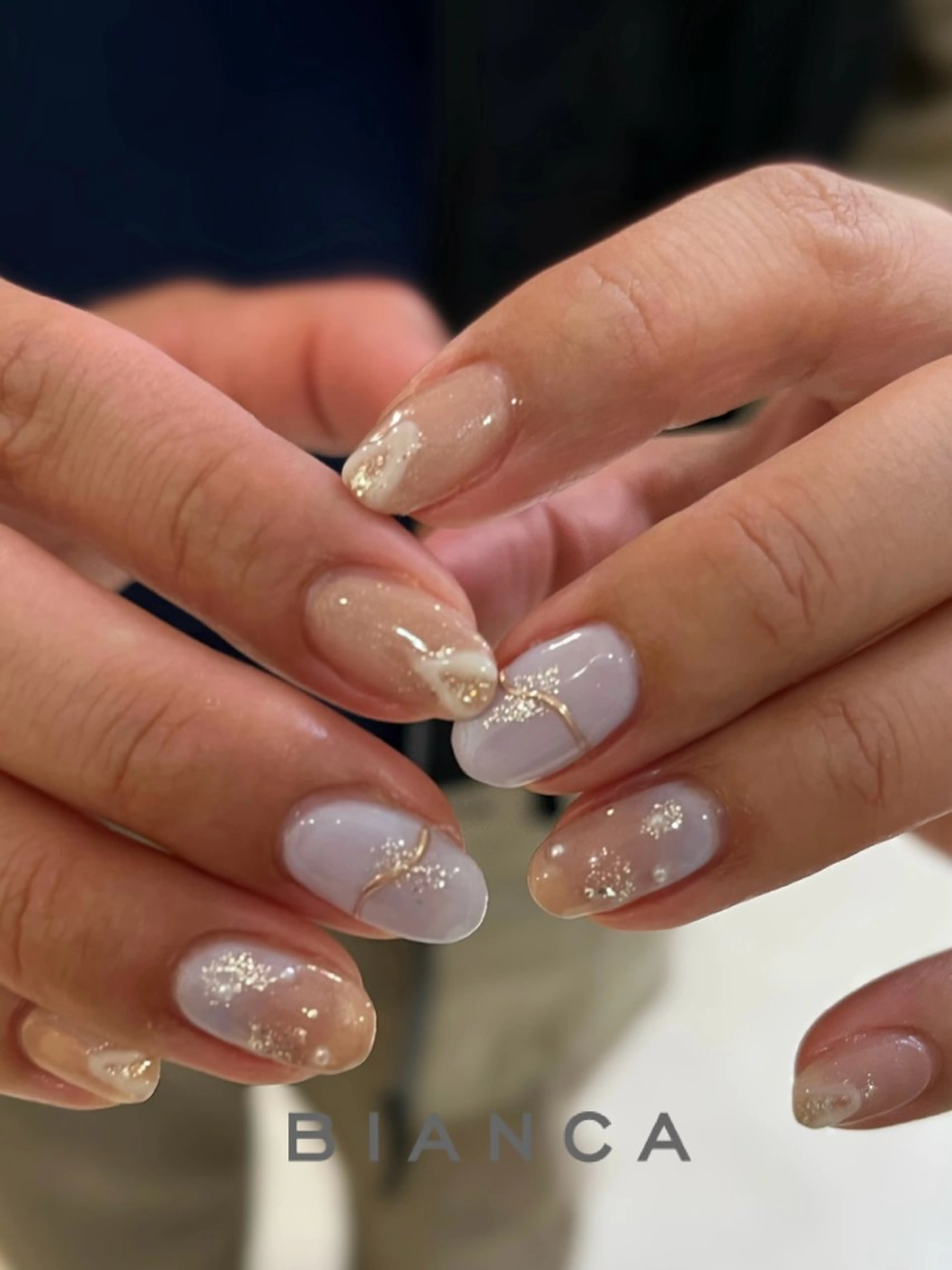 ネイル ニュアンスネイル 春ネイル Bianca Takeshitaのネイルデザイン