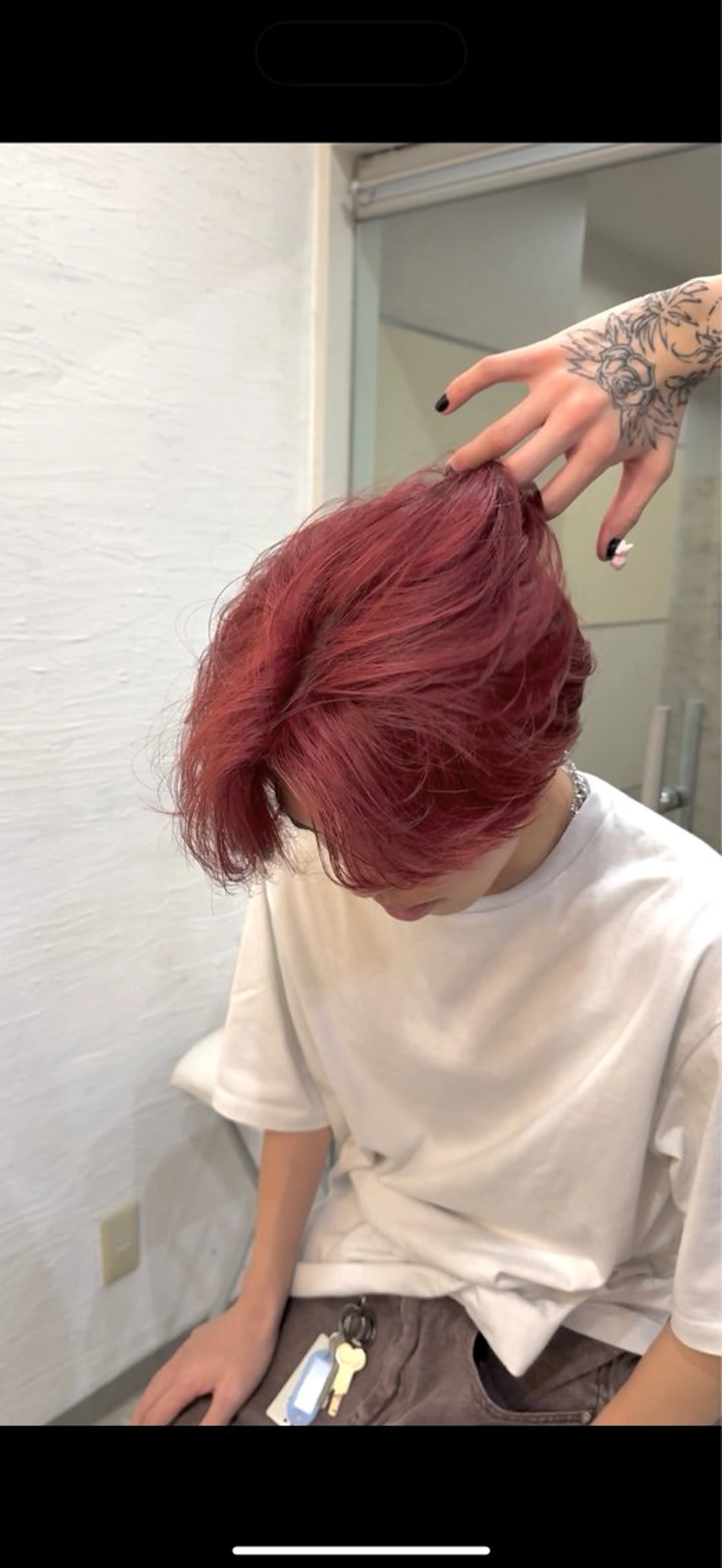 ショート カラー CHROMAN by become所属・RYUKI/ 複雑履歴ハイトーンのヘアスタイル