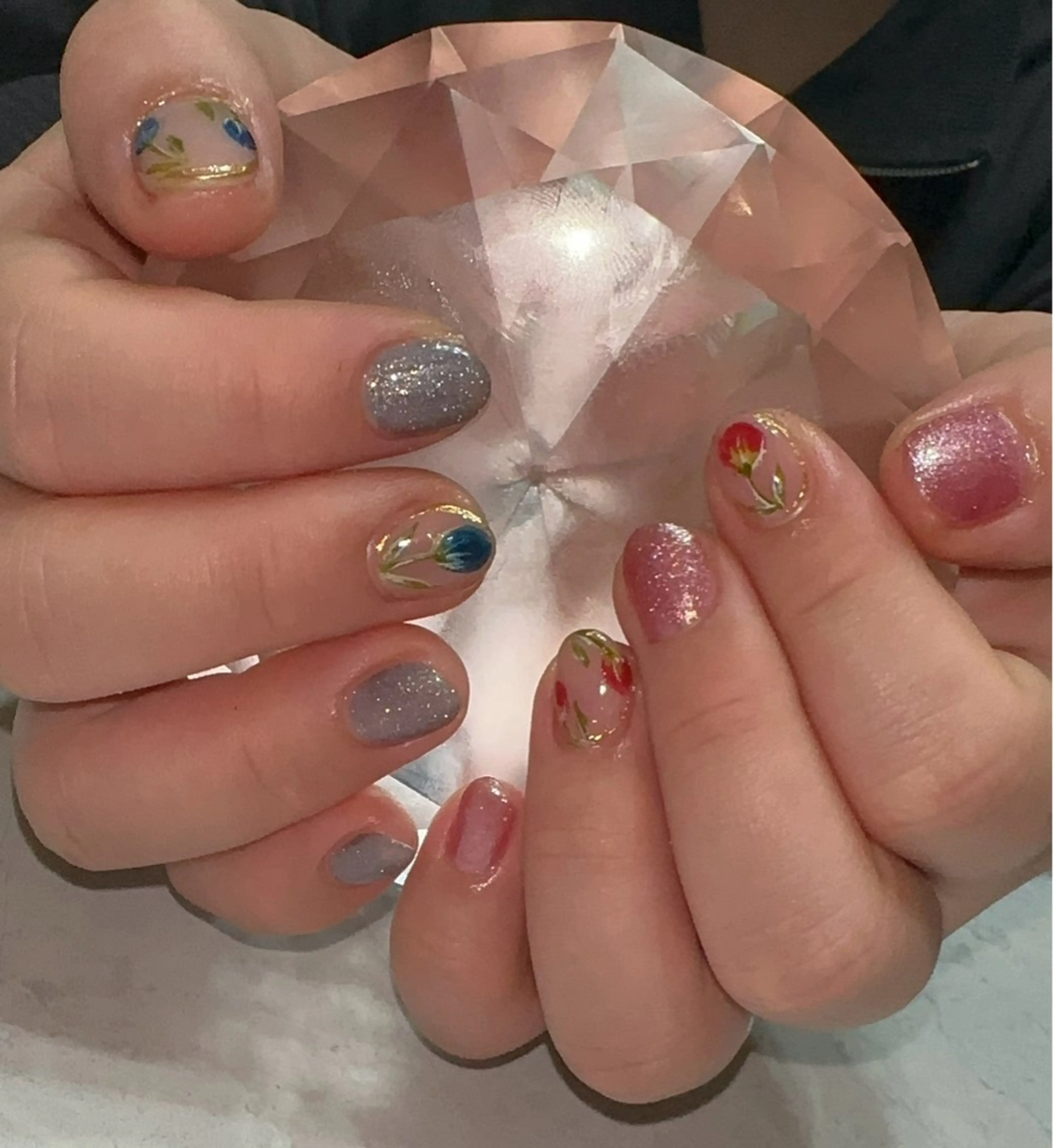 ネイル 春ネイル ハンドネイル Nailsalon Clairのネイルデザイン