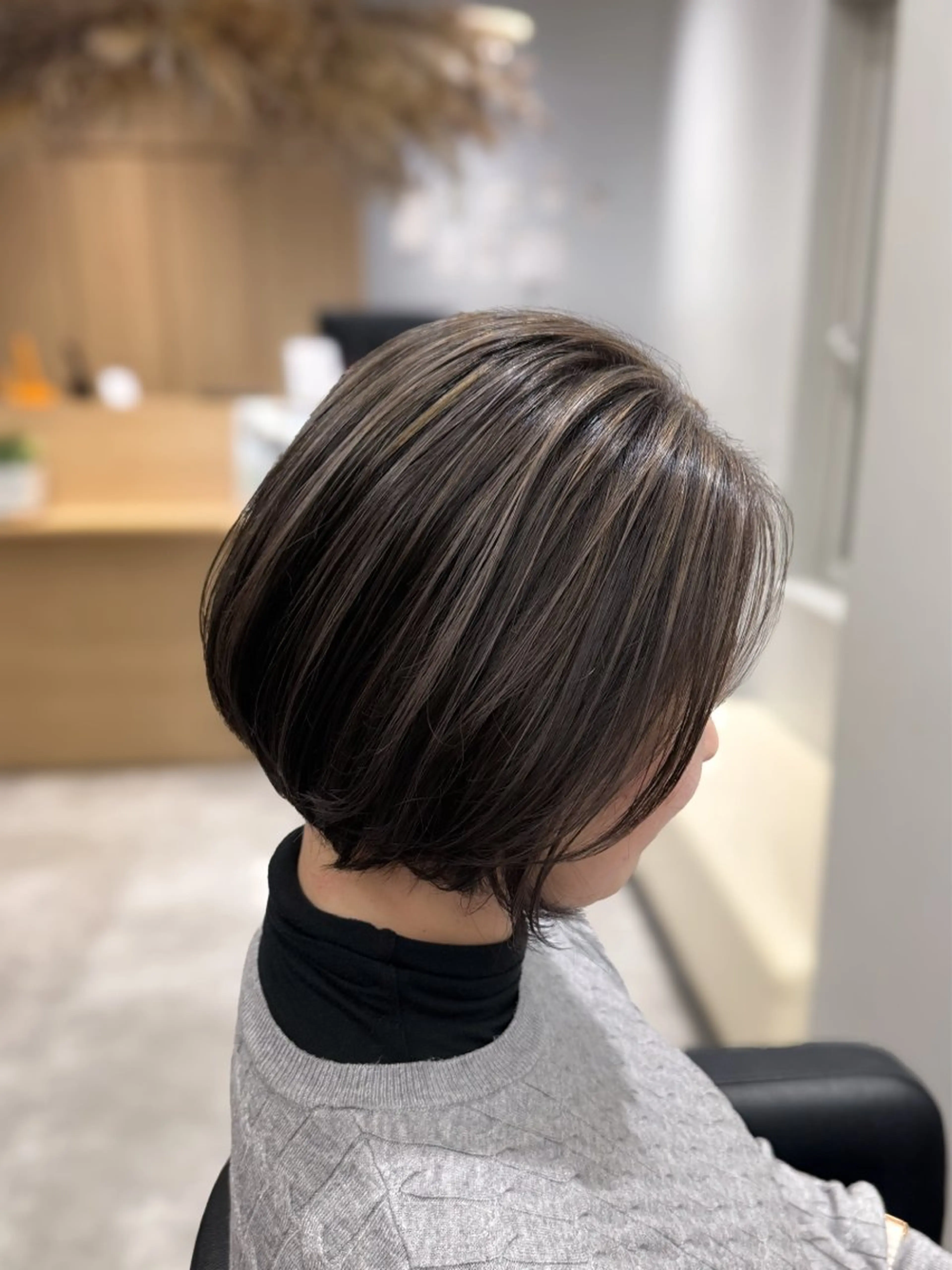 ミディアム カラー ハイライトカラー ハイライト カット ヘアカラー 透明感🫧/ブリーチ /永田　汰伊智のヘアスタイル