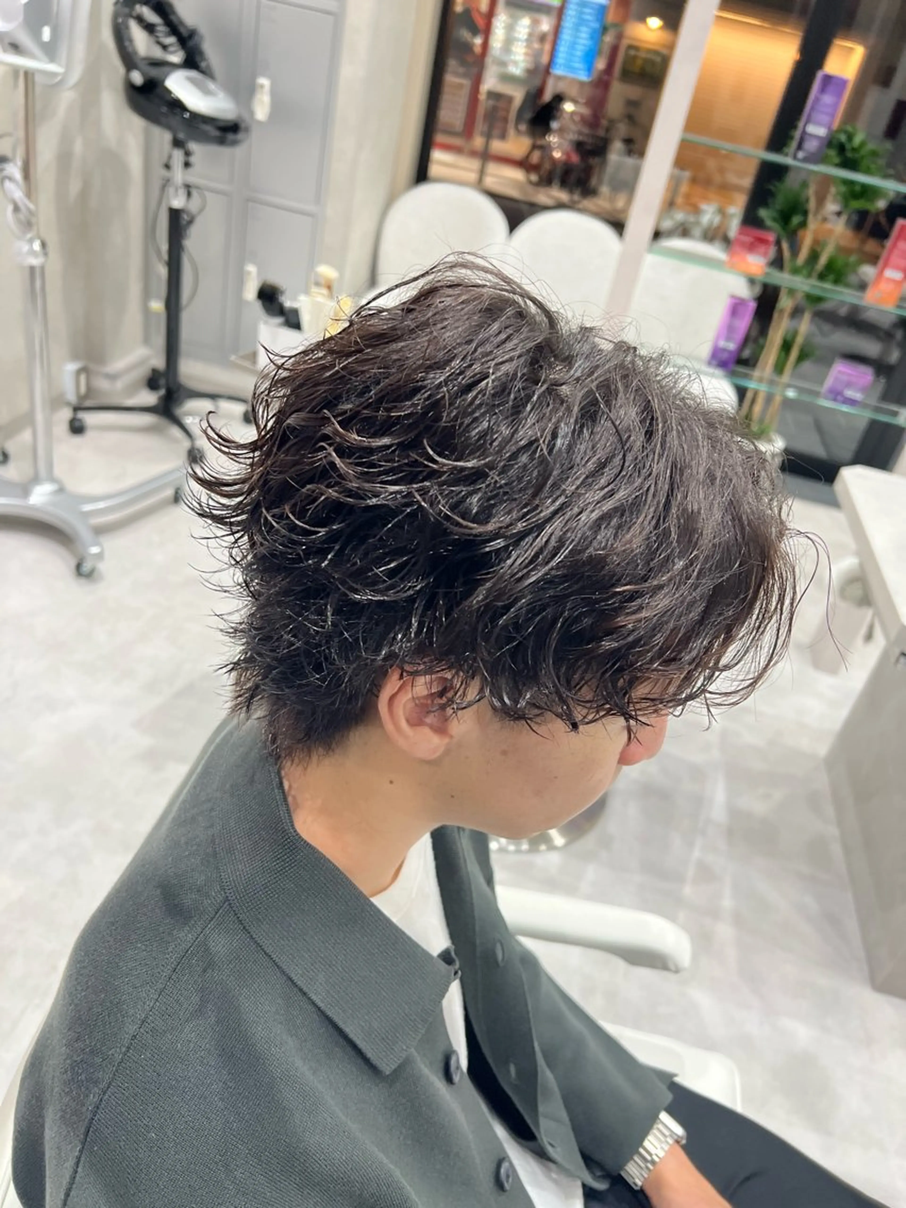 パーマ メンズ カット パーマ SENA 再現性 パーマと縮毛矯正のヘアスタイル