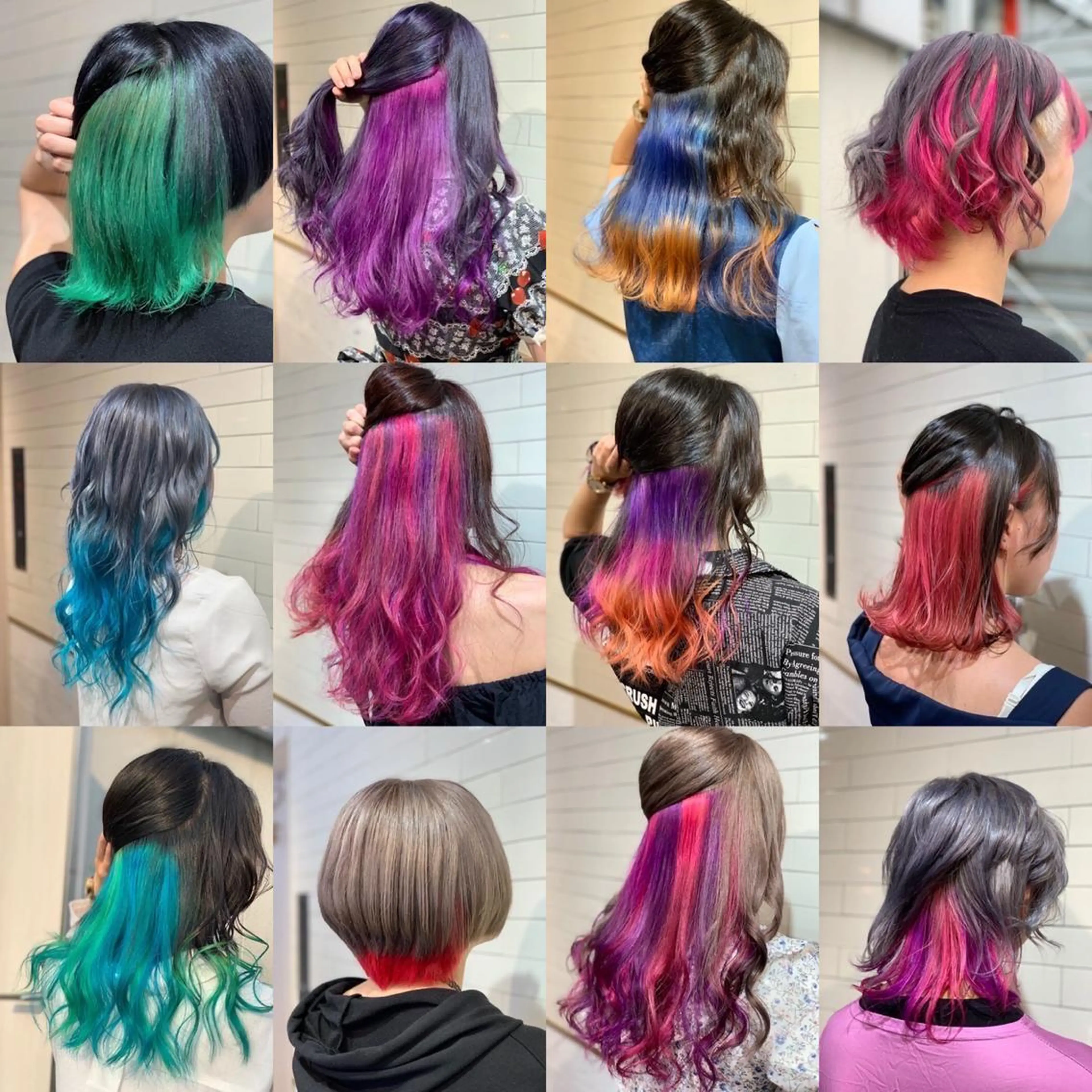 ミディアム カラー ヘアアレンジ カット ヘアカラー トリートメント ヘアセット 髪質改善×ハイトーン 中田啄也のヘアスタイル