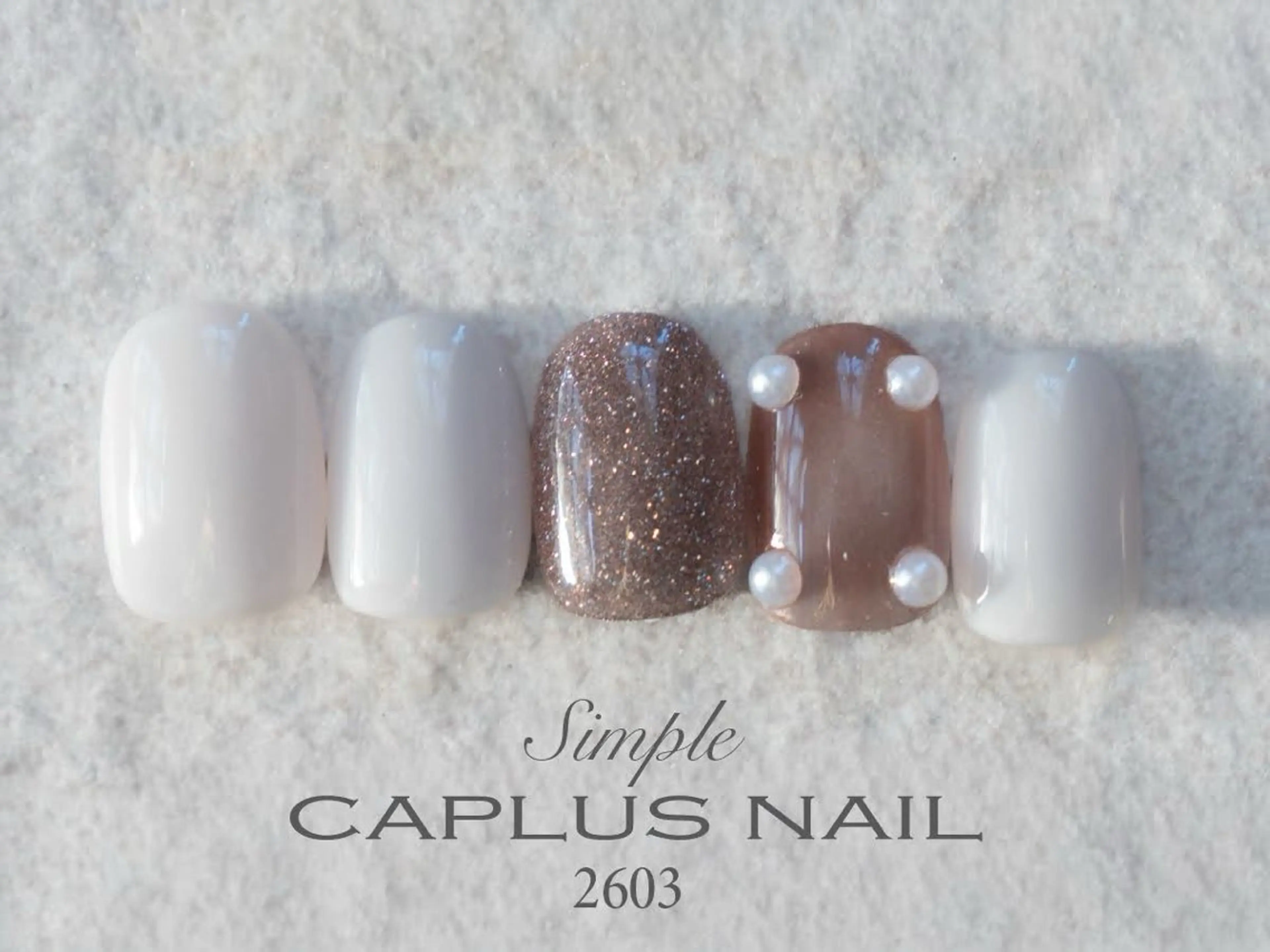 ネイル シンプルネイル ハンドネイル caplusnail hirariのネイルデザイン