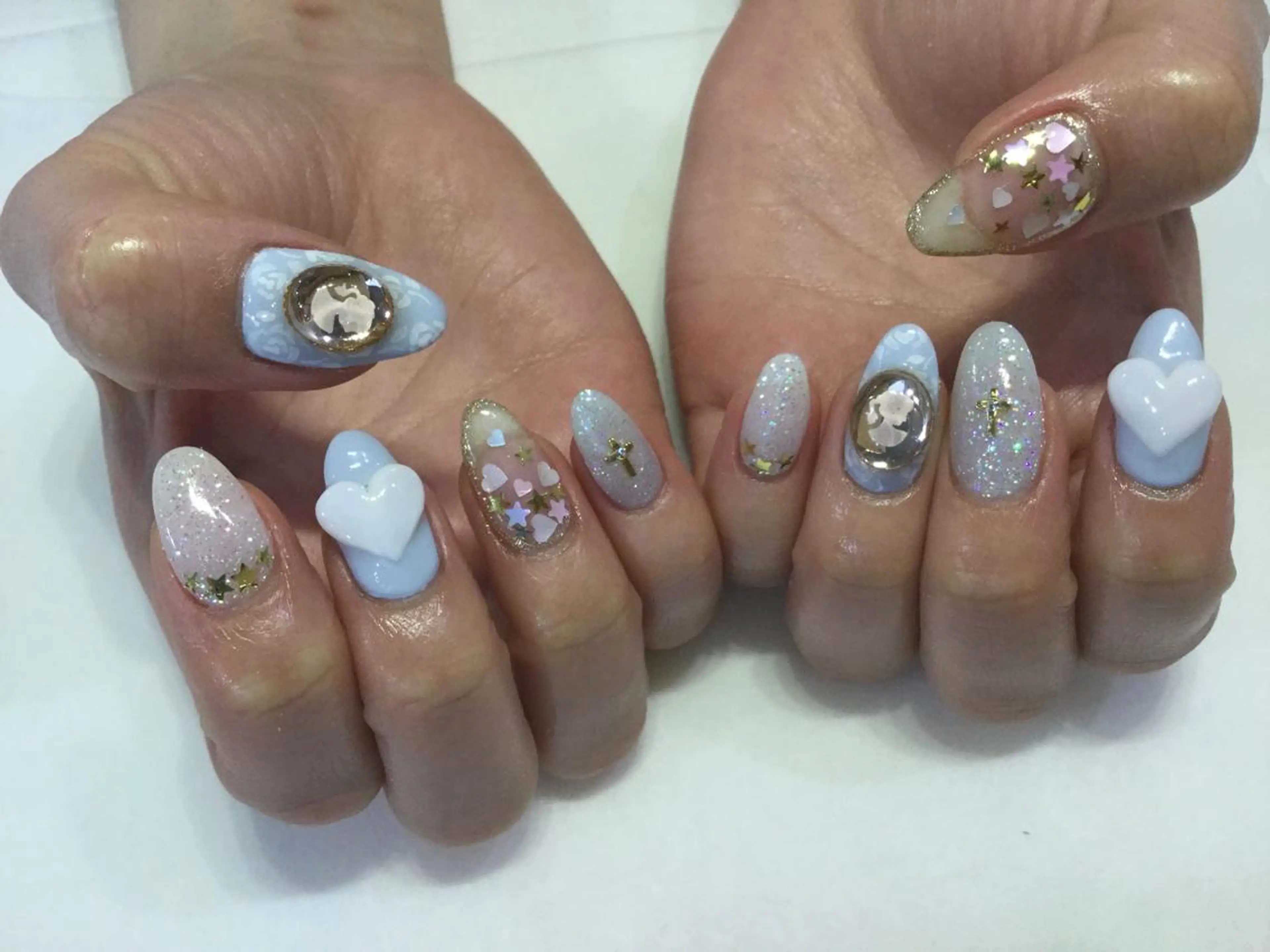 ネイル ハンドネイル 💎🐰 saki. m 🐰💎のネイルデザイン