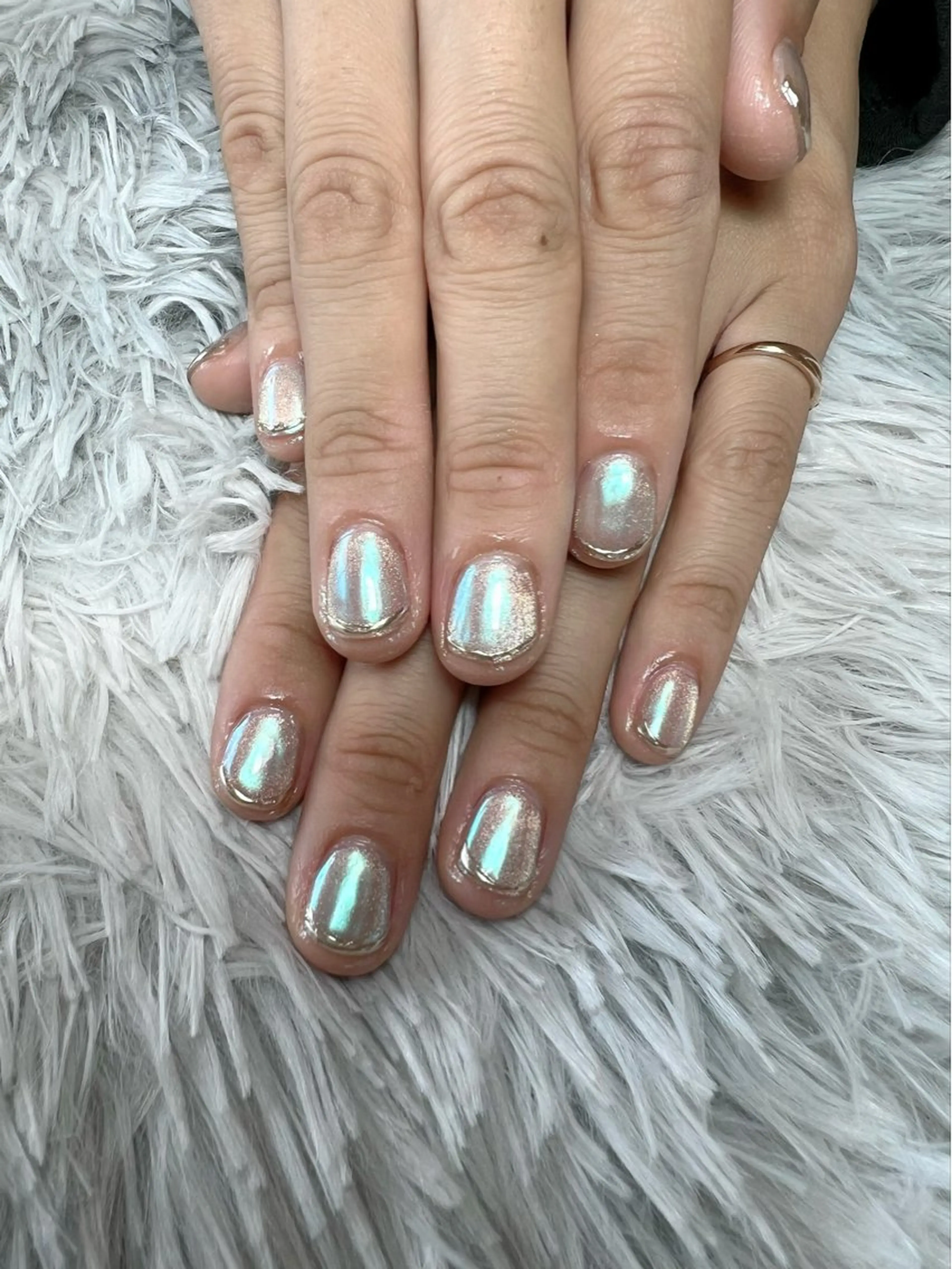 ネイル オーロラネイル マグネットネイル ハンドネイル シェヌネイル JURAのネイルデザイン