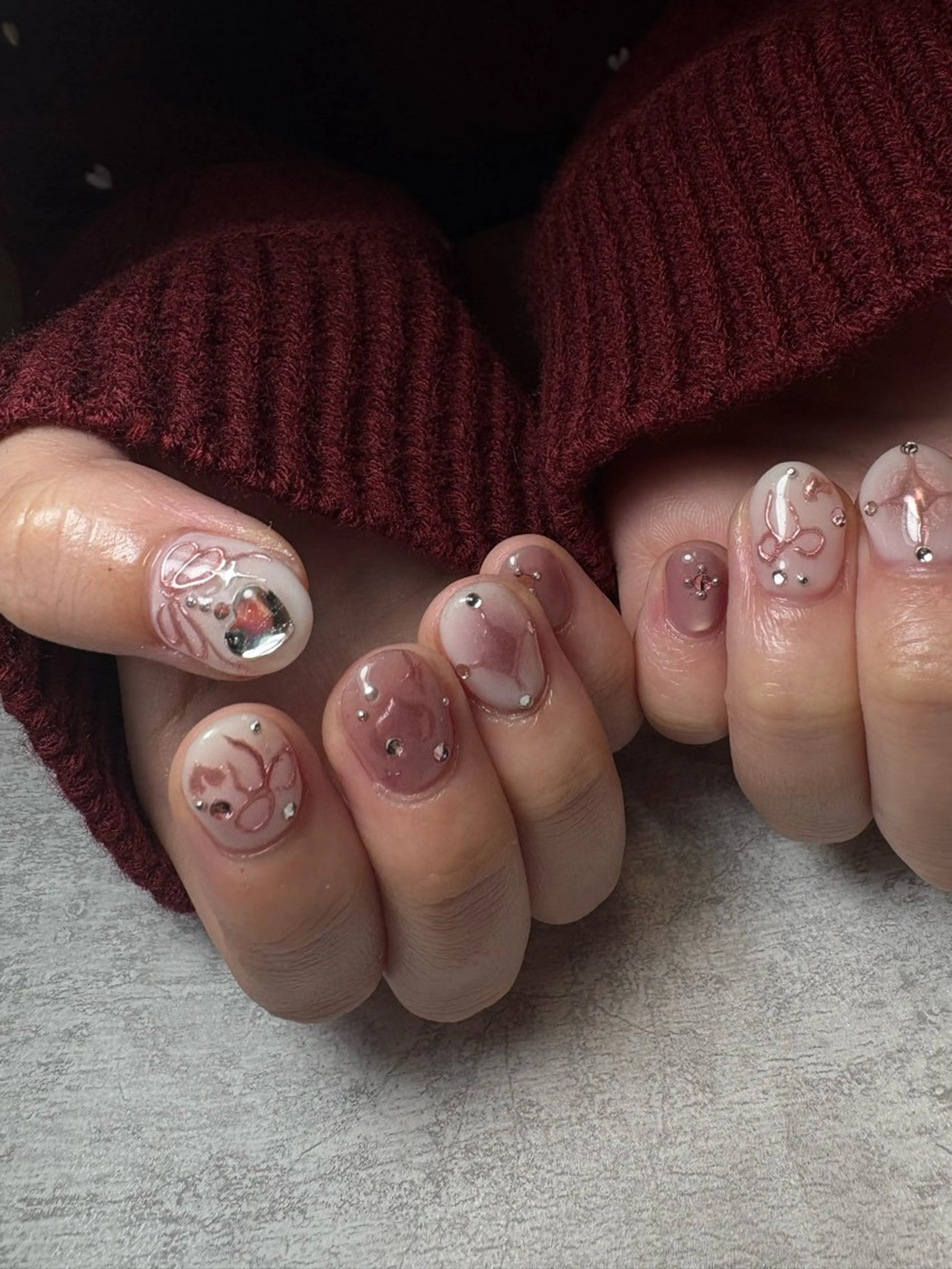 ネイル アートネイル 韓国ネイル ミラーネイル 持ち込み BEAUTY GARDEN 【nail salon unseul】所属・nana .のネイルデザイン