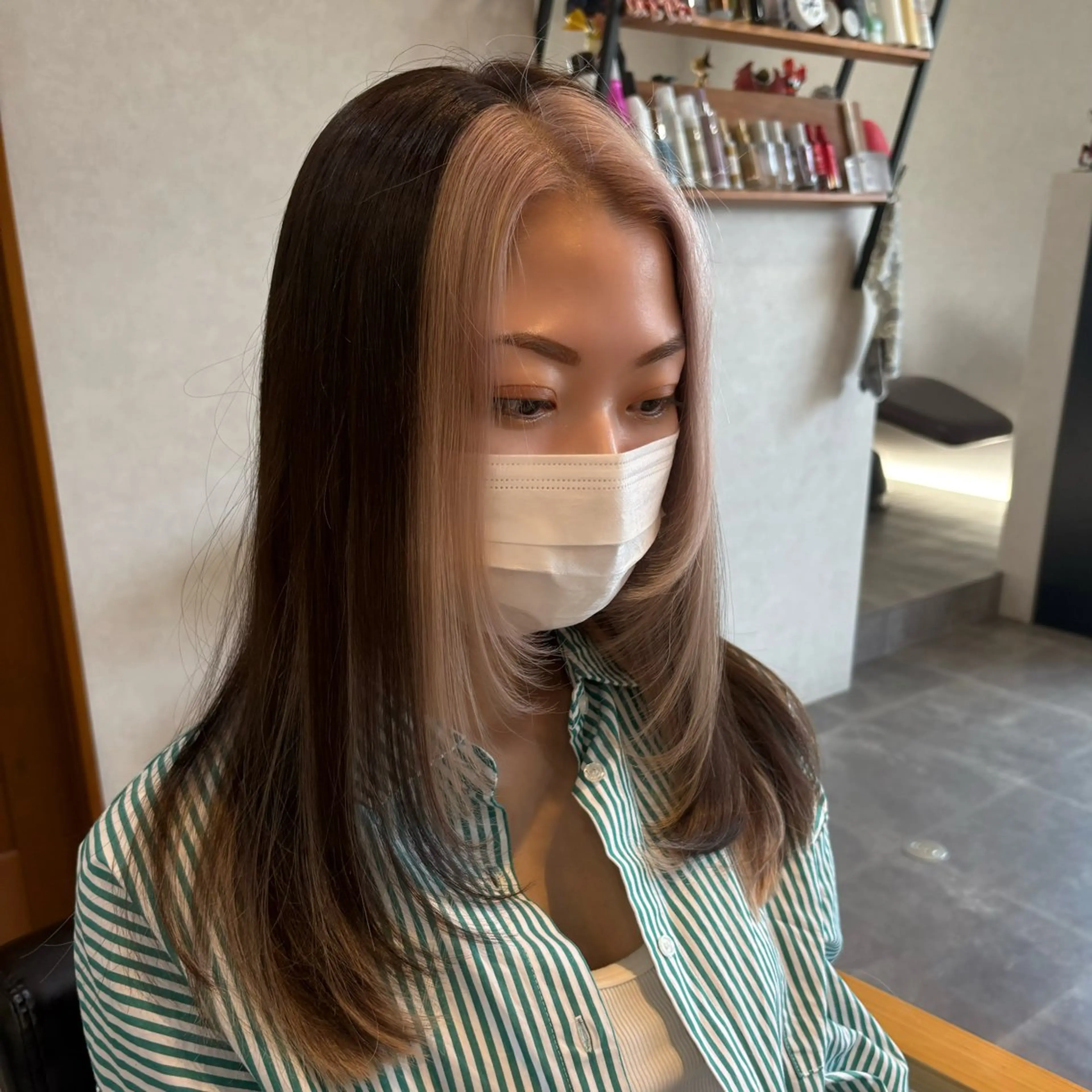 ロング カラー ヘアカラー 東 大智のヘアスタイル