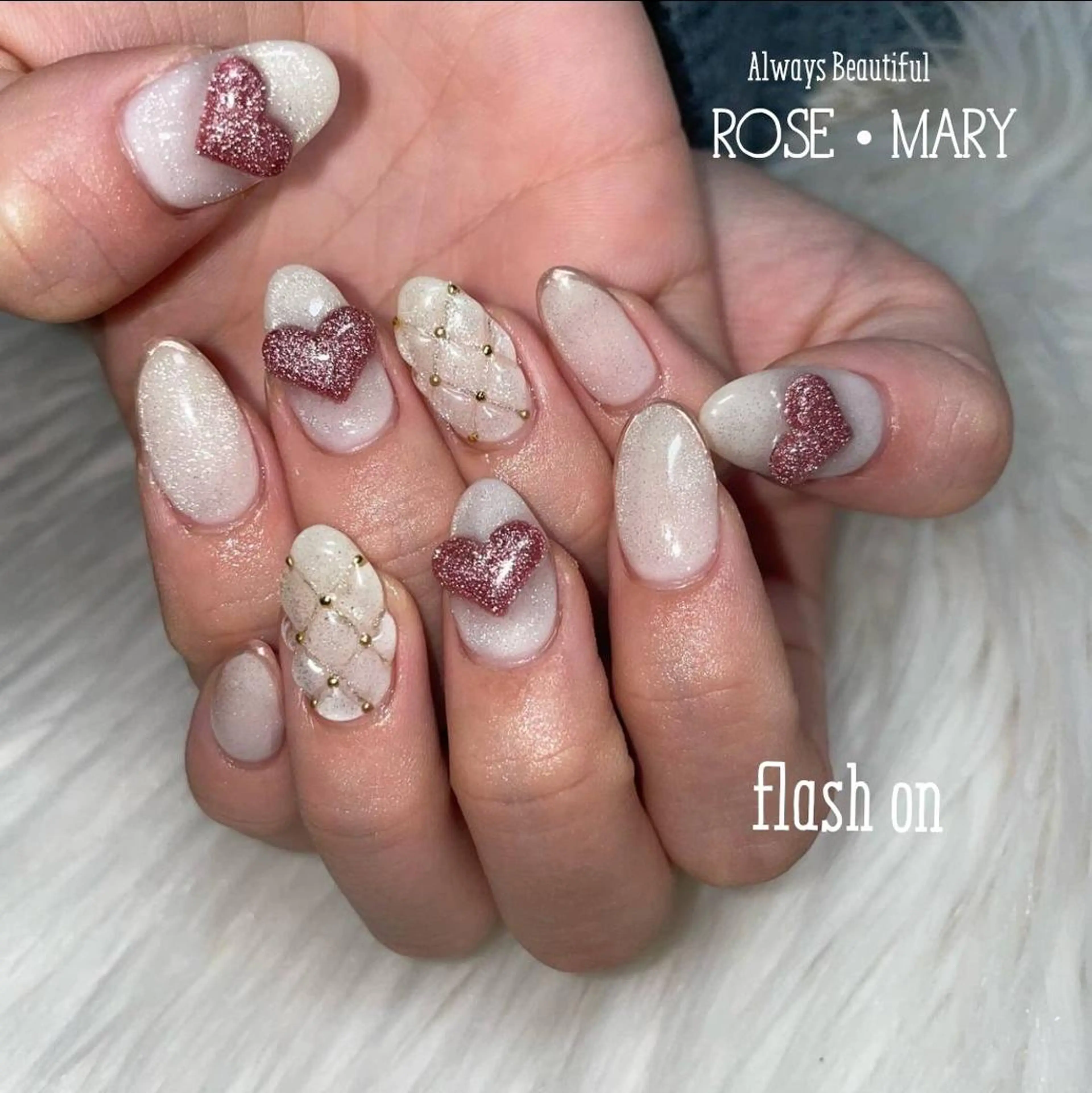 ネイル ハンドネイル ROSE・ MARY 鈴木のネイルデザイン