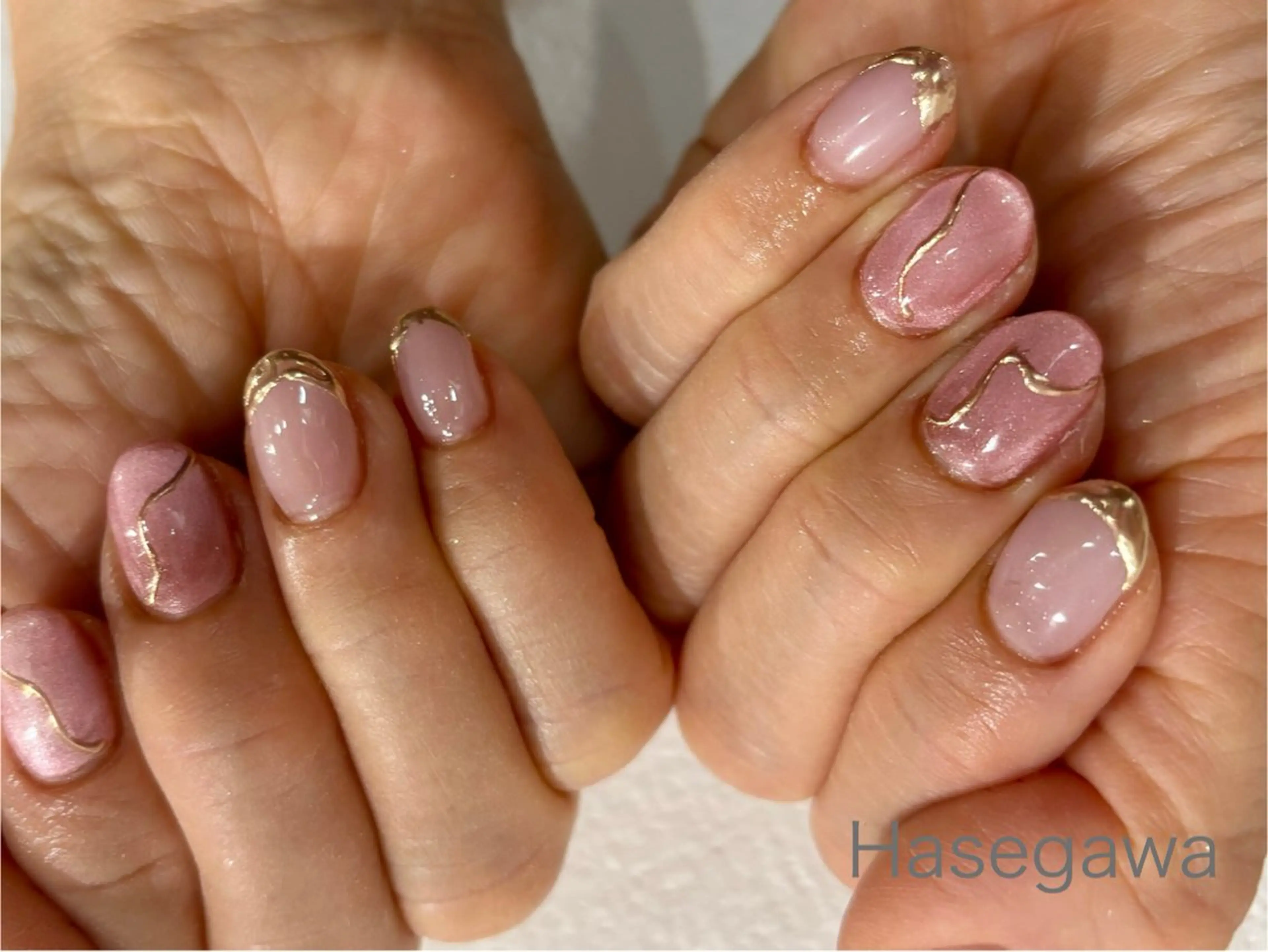 ネイル アートネイル ミラーネイル ハンドネイル DROP所属・DROP 長谷川のネイルデザイン