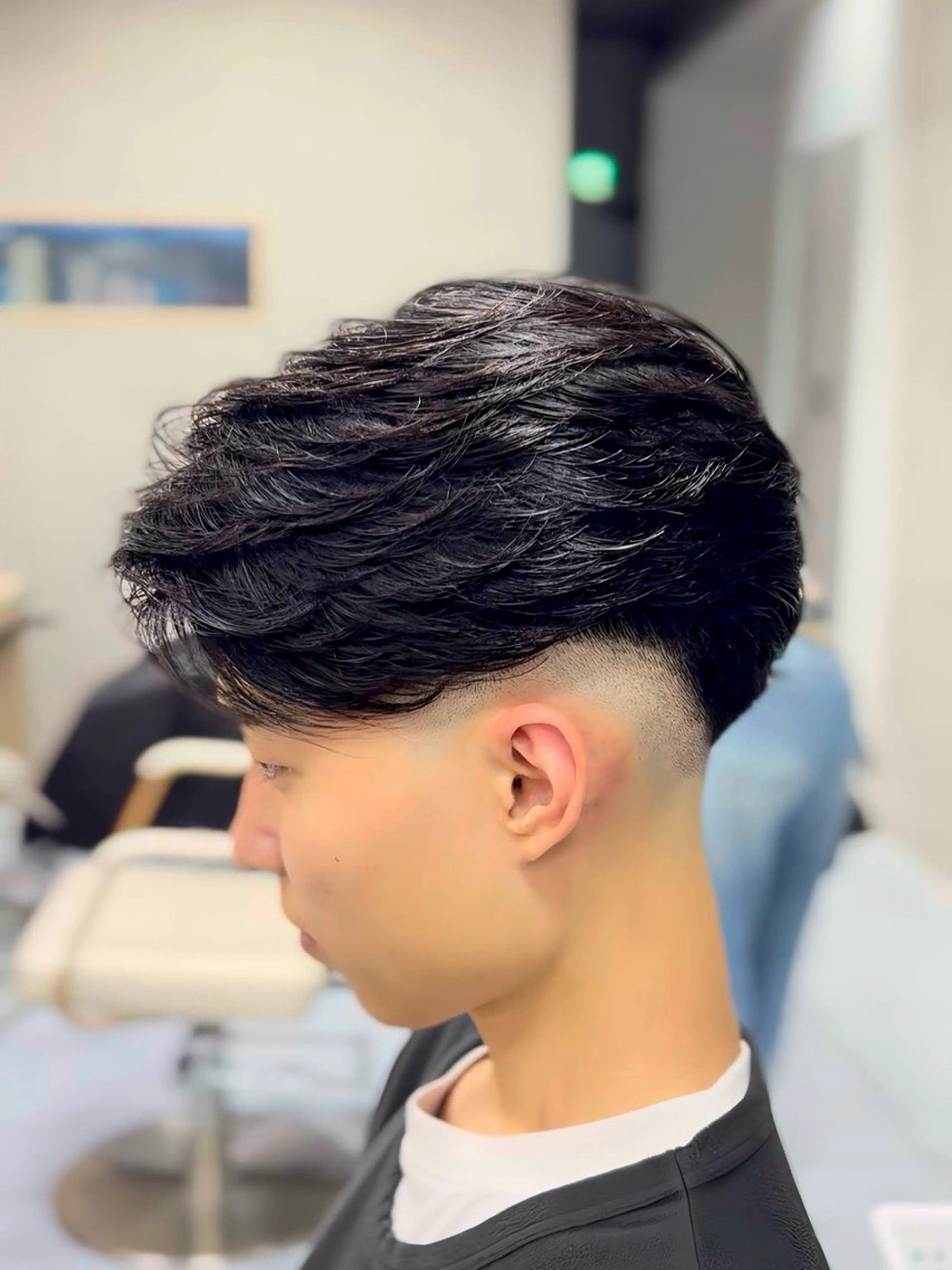 セミロング パーマ メンズ フェードカット メンズパーマ セミロングパーマ くせ毛 ニュアンスパーマ カット パーマ トリートメント 🔮メンズ縮毛矯正 毛流れパーマ💎竹永のヘアスタイル