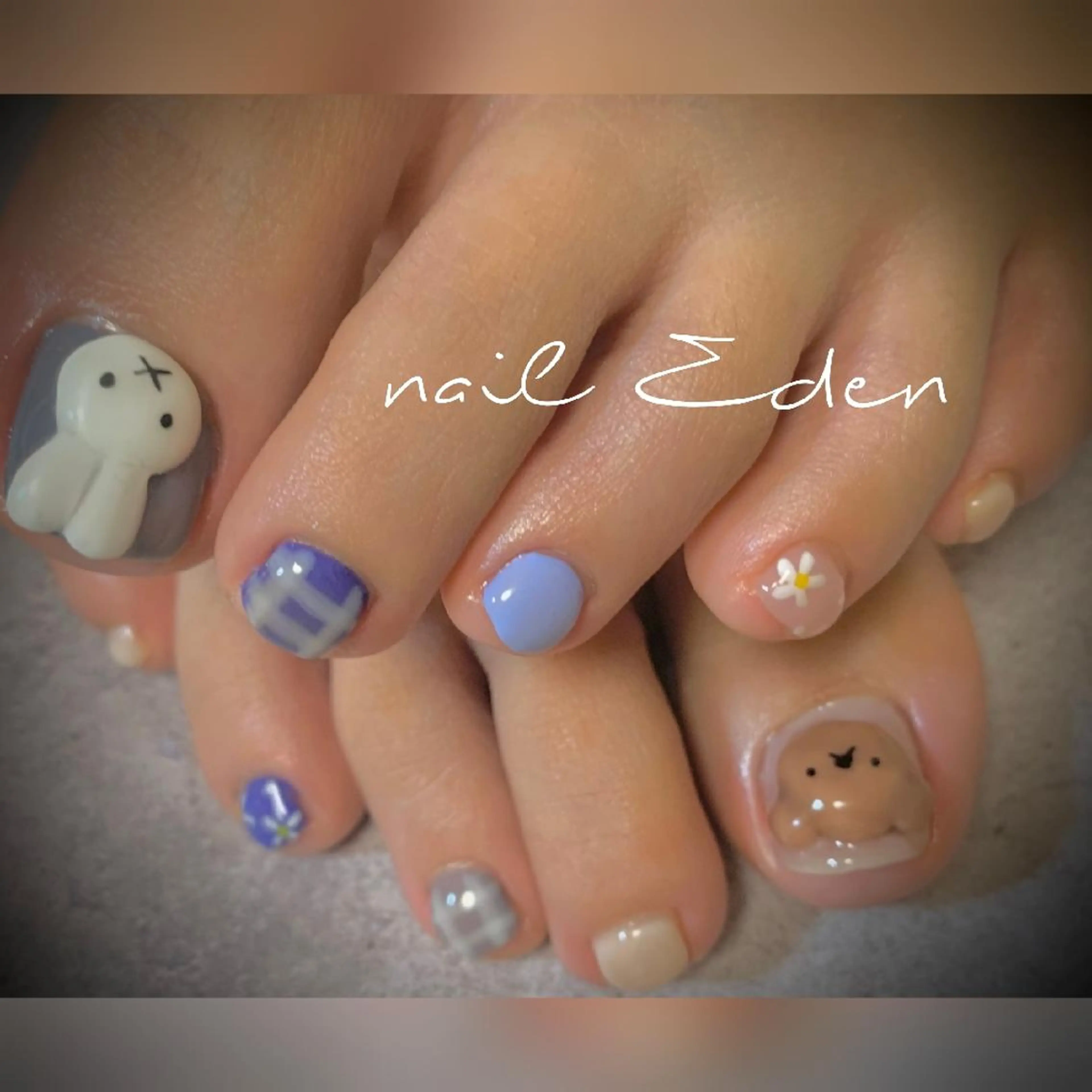 ネイル 持ち込み フットネイル Eden　private nail saron所属・Eden ♾️のネイルデザイン