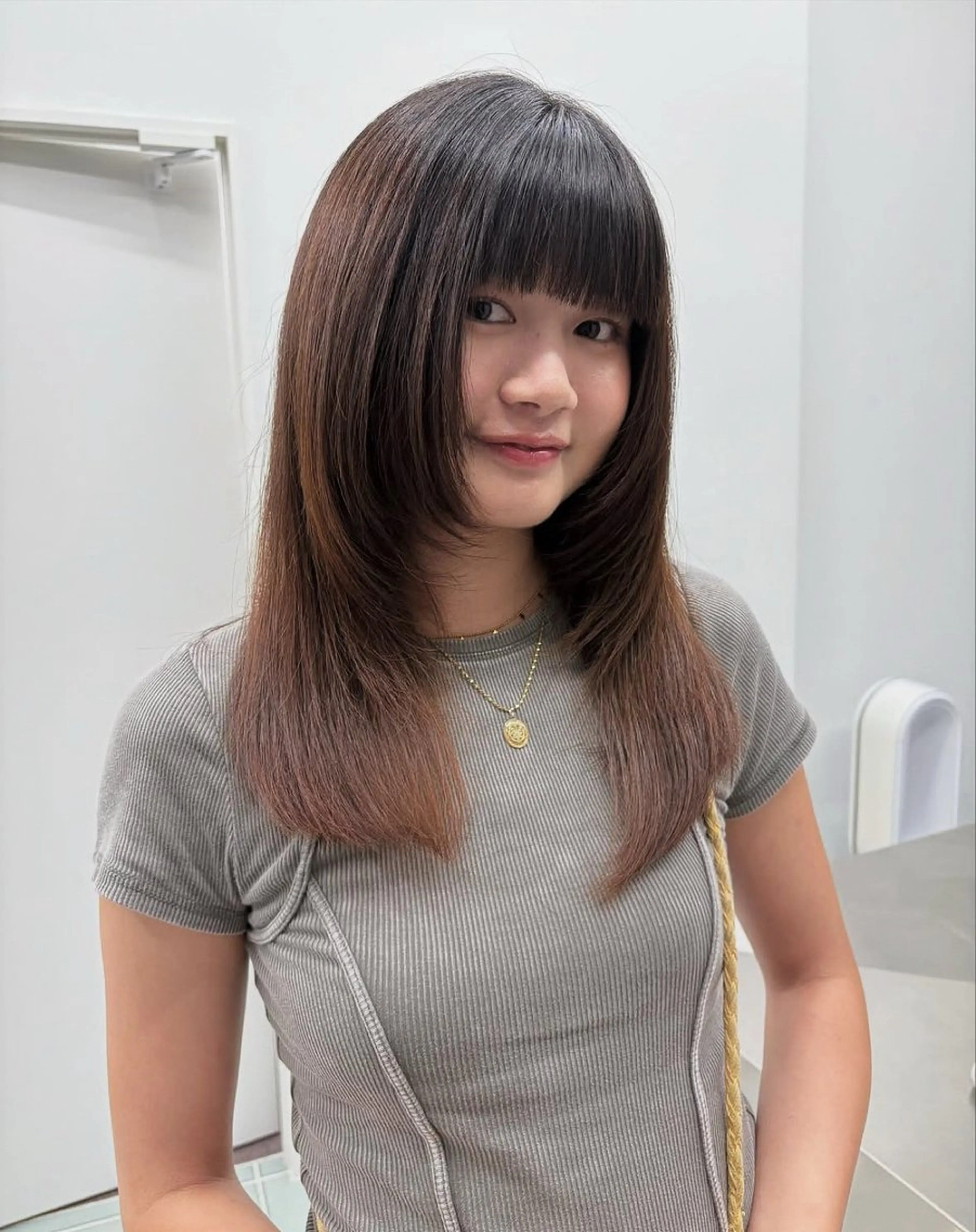 前髪 cut 🎀♡ ぱっつん / シースルー / 2way bang / wide bangの写真