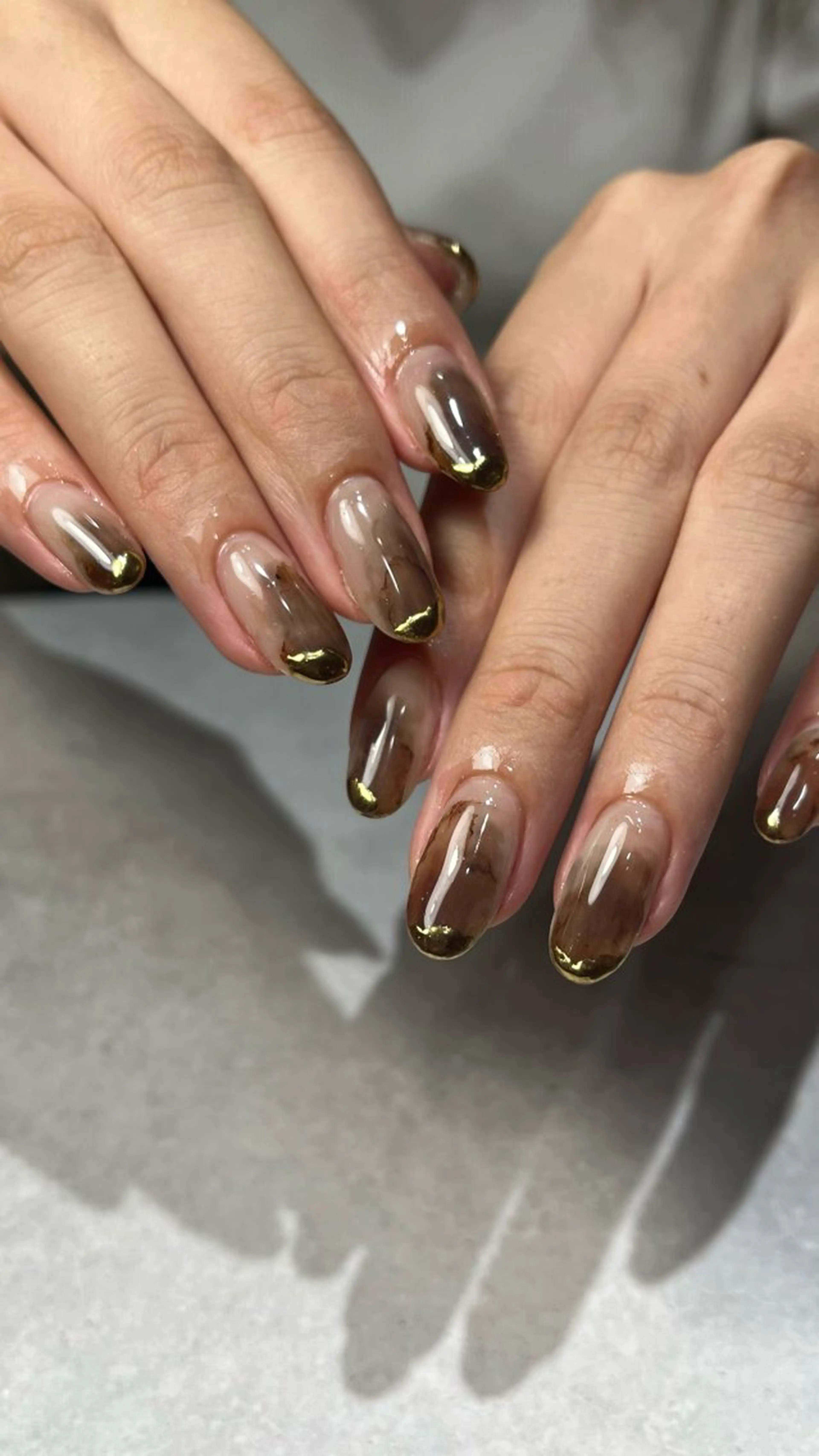 ネイル ハンドネイル 🤎Two ERI🤎のネイルデザイン