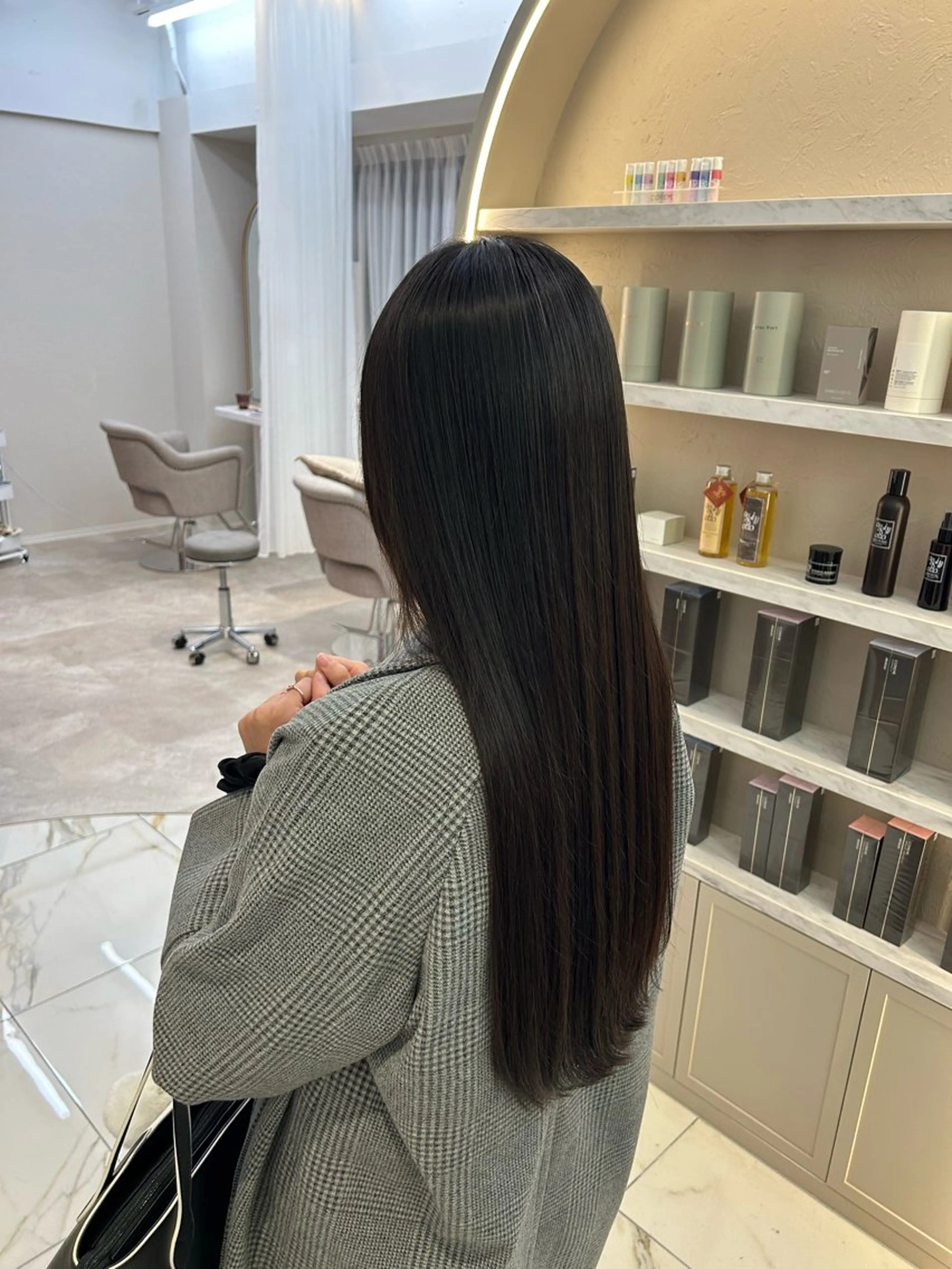 〈艶髪人気No.1🤍〉高濃度水素酸性ストレートパーマ＋カット＋キューティクル補修トリートメント＋バブルエステ🫧の写真