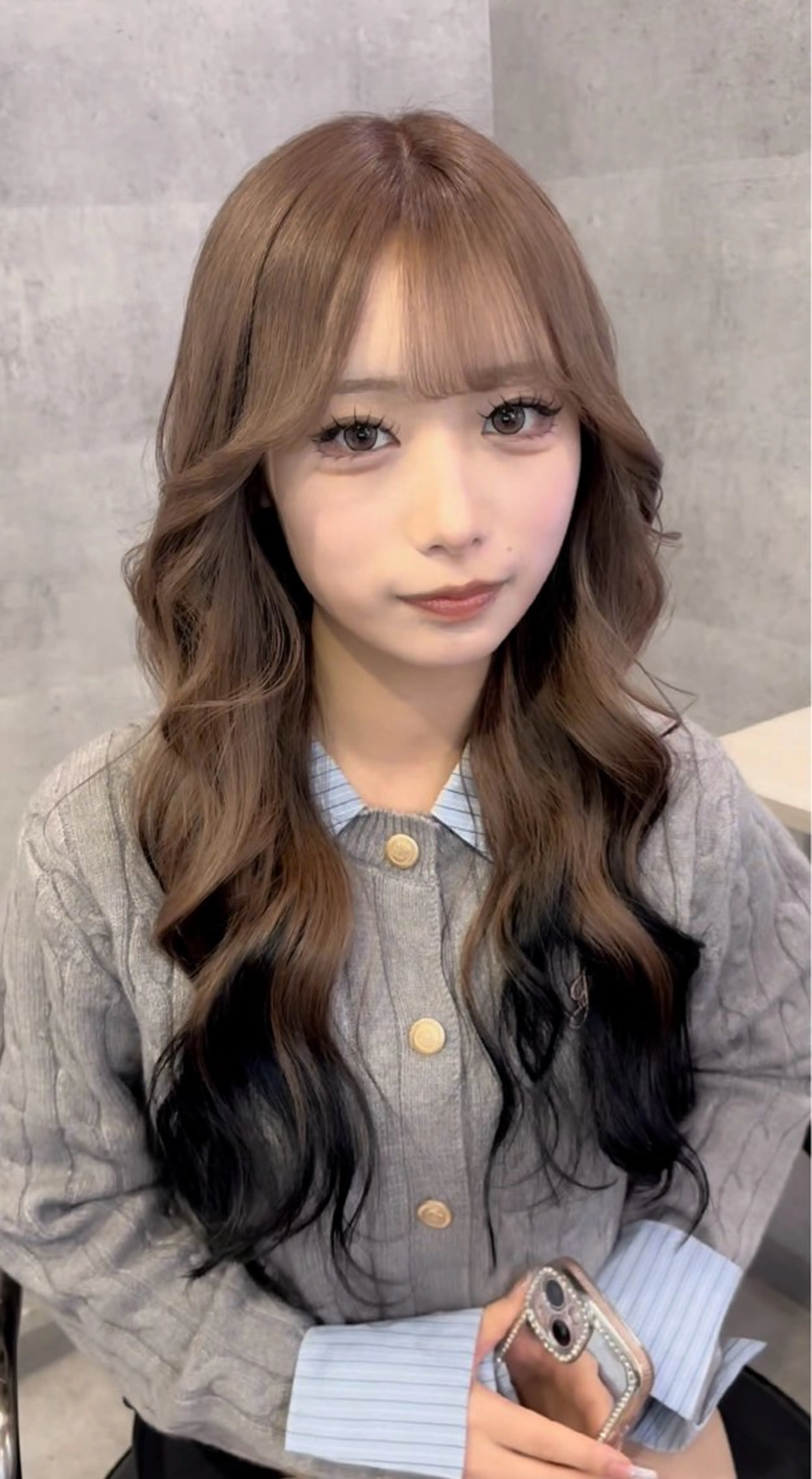 ロング カラー カット ヘアカラー トリートメント アンダーバーホワイト_WHITE所属・_WHITE芝本 賢吾【天王寺店】のヘアスタイル