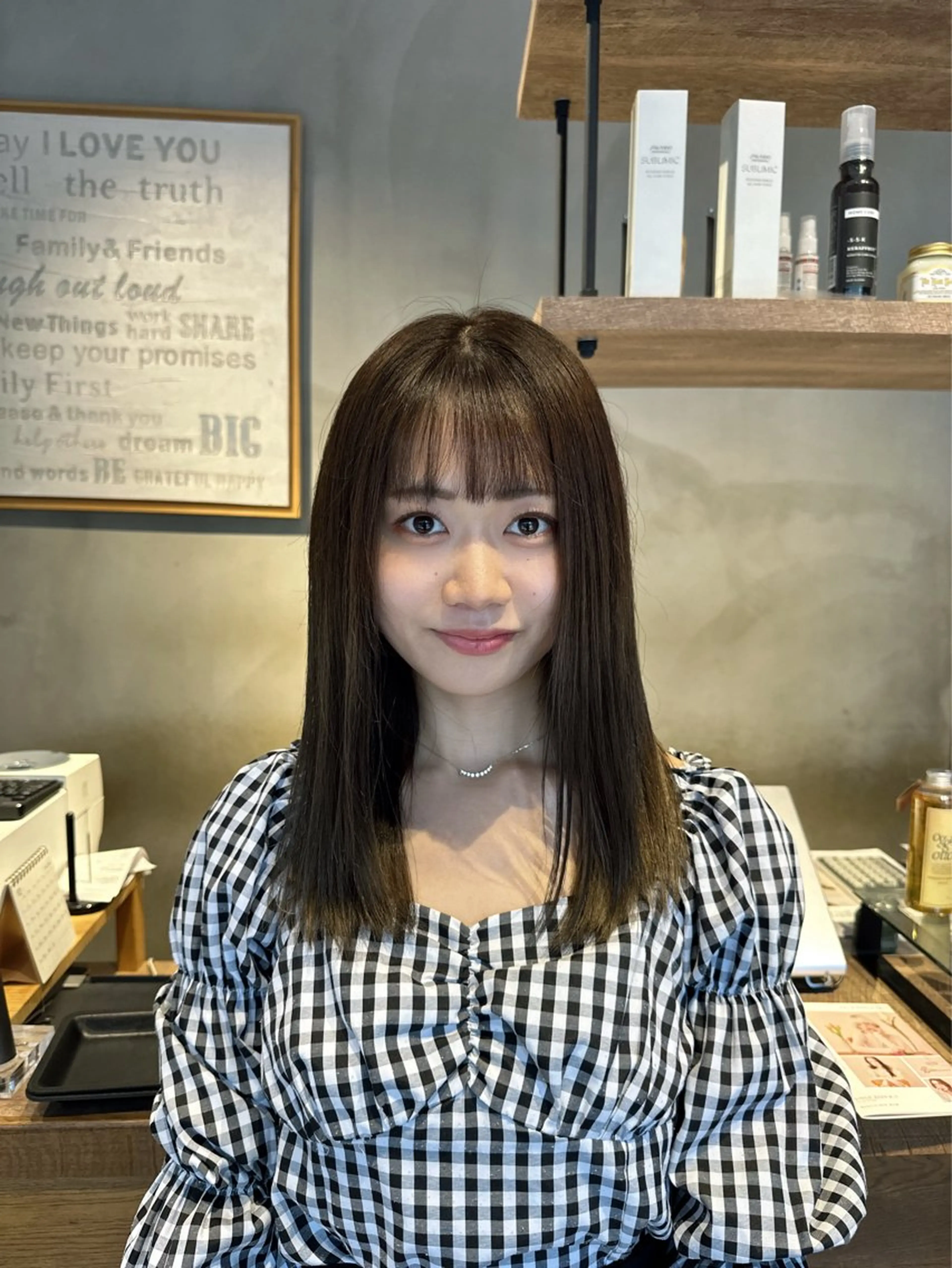 セミロング カラー パーマ ヘアアレンジ メンズ キッズ メンズブリーチ メンズ韓国風 メンズウルフカット ベージュカラー 黒髪 🌈髪質改善TR 艶カラーユウダイ🌈のヘアスタイル