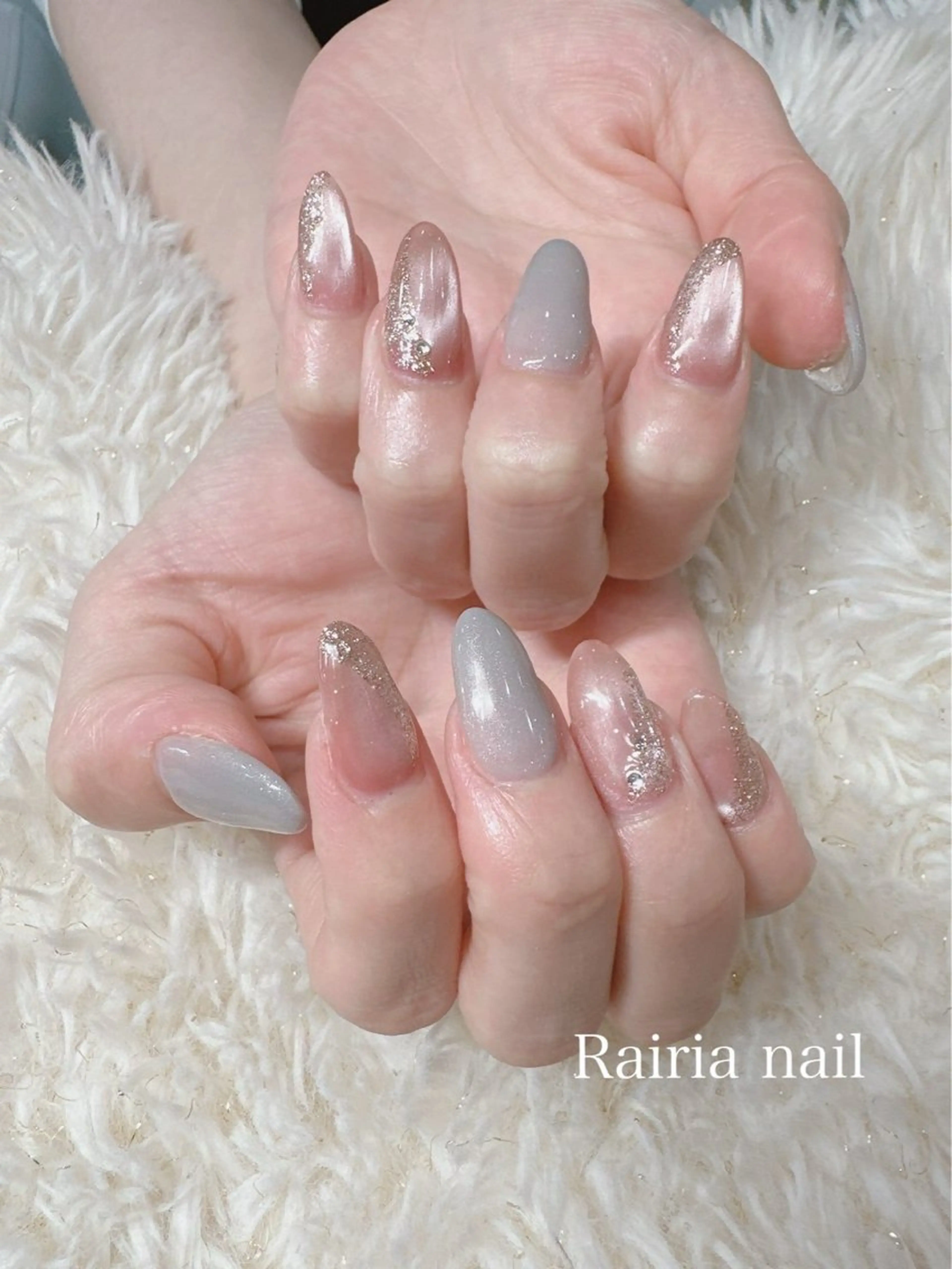 ネイル フットネイル ジェルネイル マグネットネイル オフィスネイル ワンカラーネイル NAILSALON CRISTA所属・🤍CRISTA yui🤍のネイルデザイン