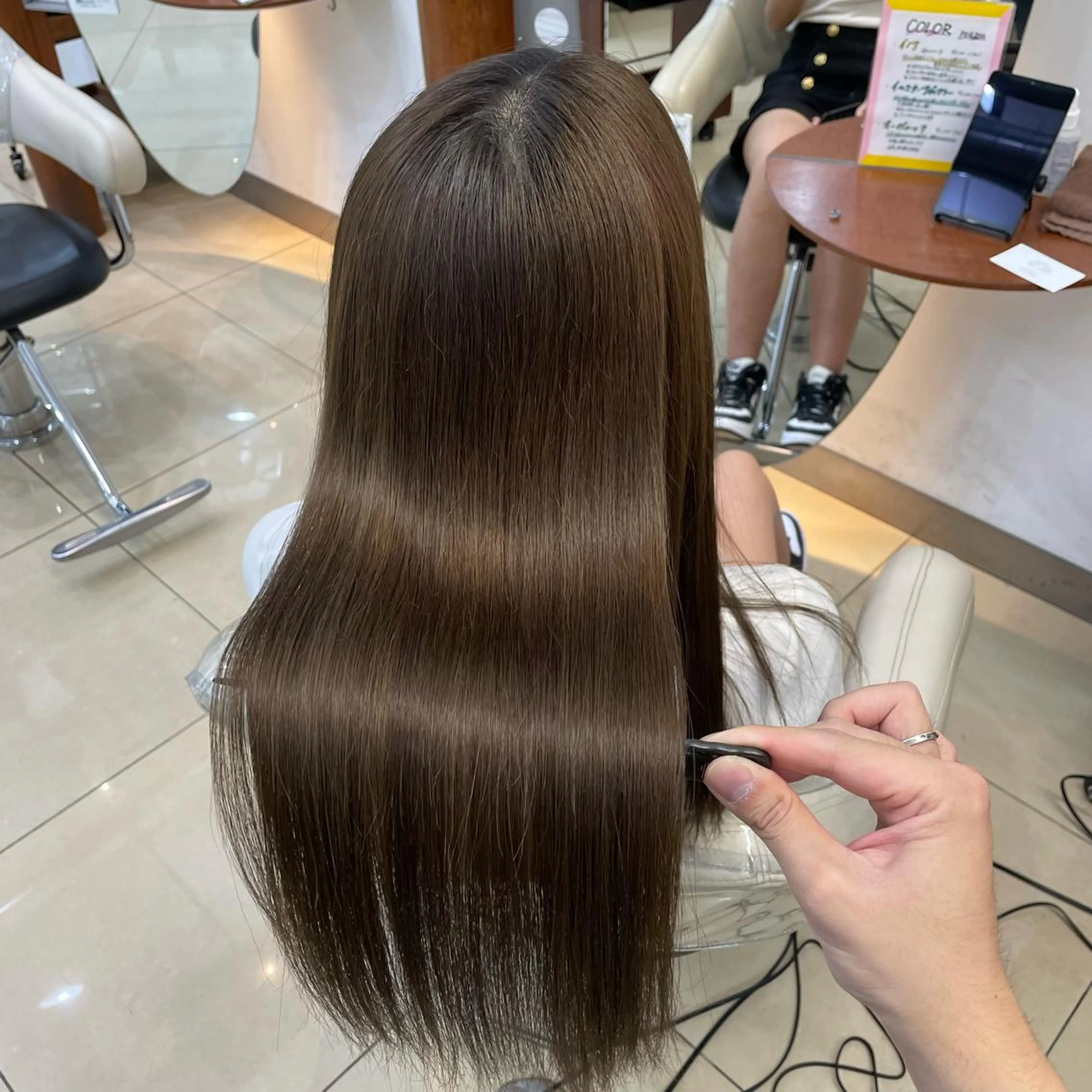 ロング カラー トリートメント 縮毛矯正/髪質改善 /韓国風　山川春輝のヘアスタイル