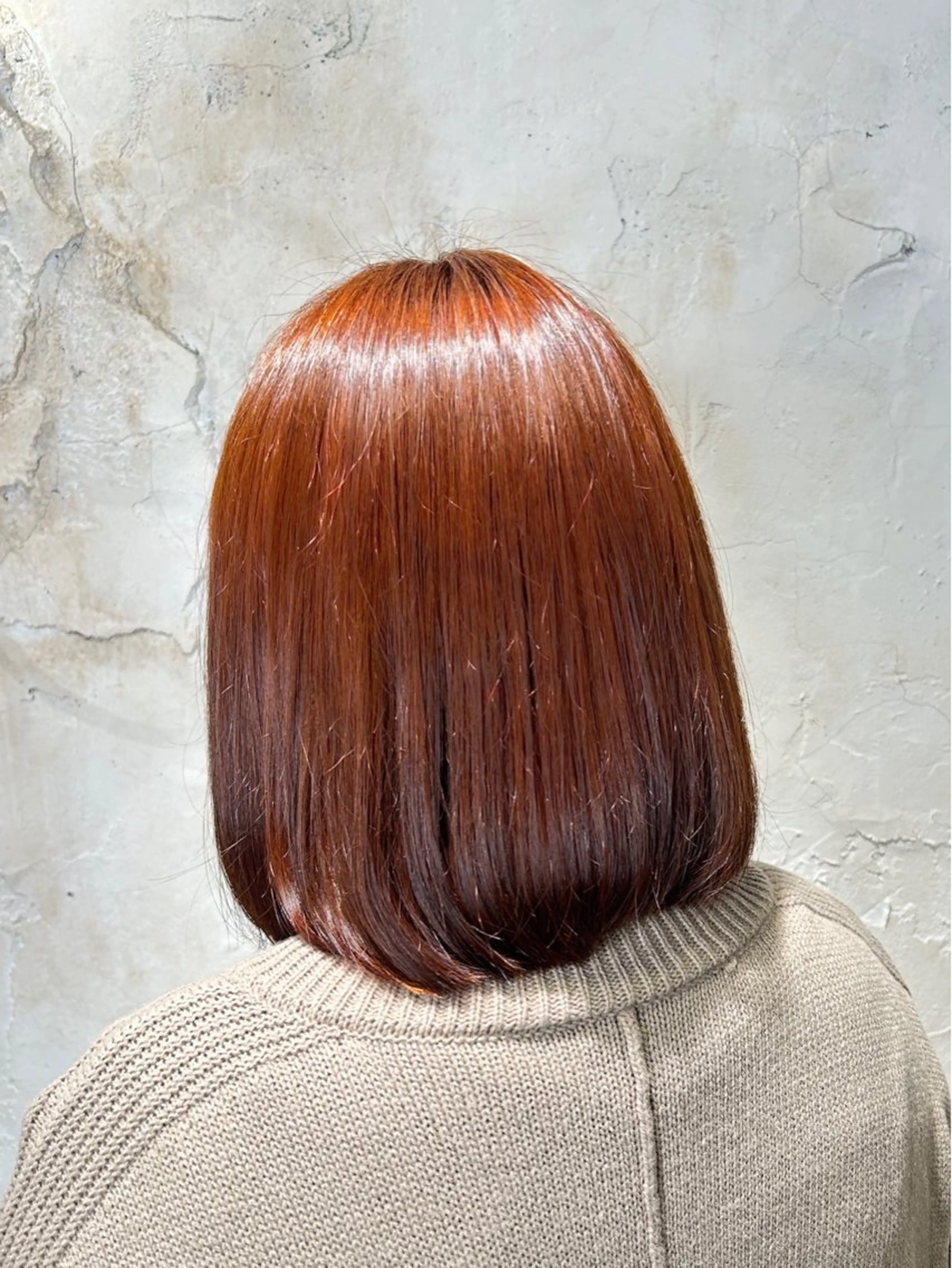 ミディアム カラー オレンジ トリートメント ヘアカラー Reir吉祥寺所属・ナチュラルカラー 🪄🧸✨れなのヘアスタイル