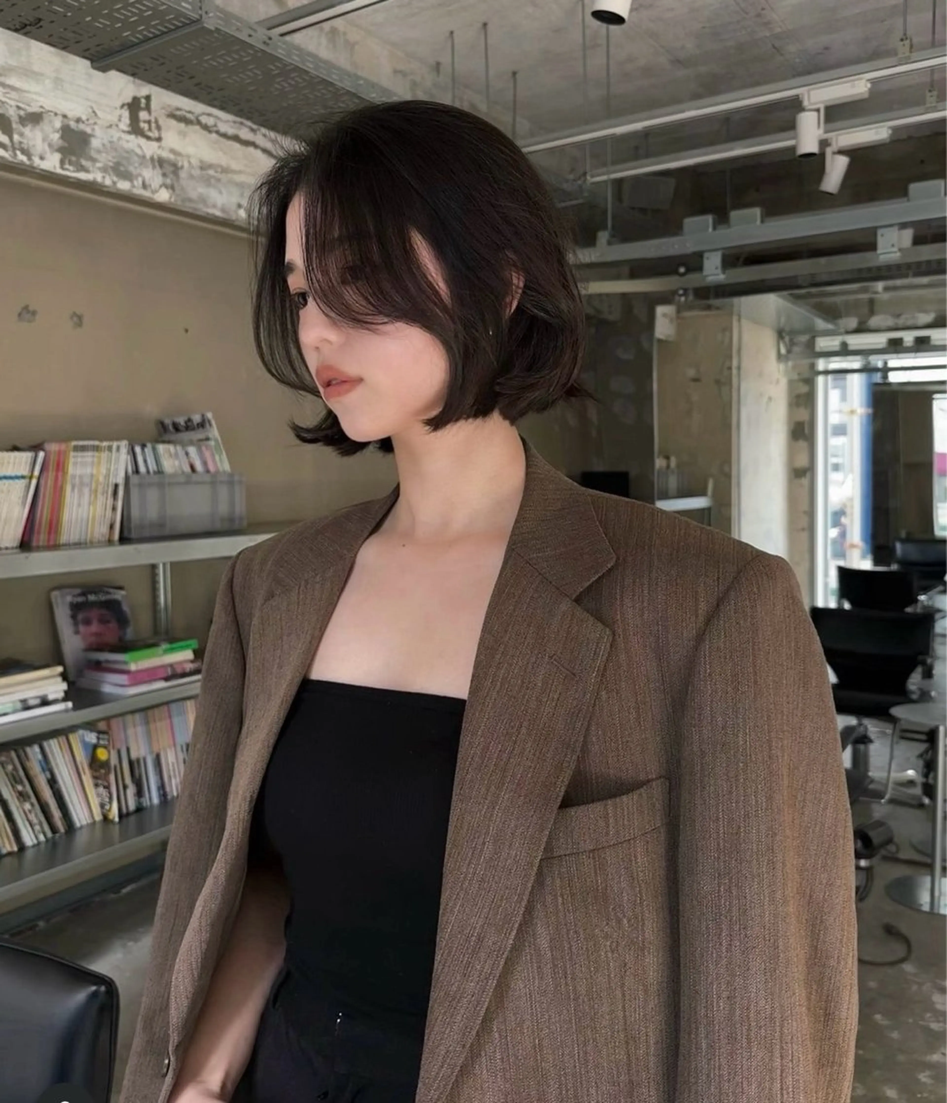 ミディアム カラー 似合わせカット⚪︎ ／フェイスレイヤーのヘアスタイル