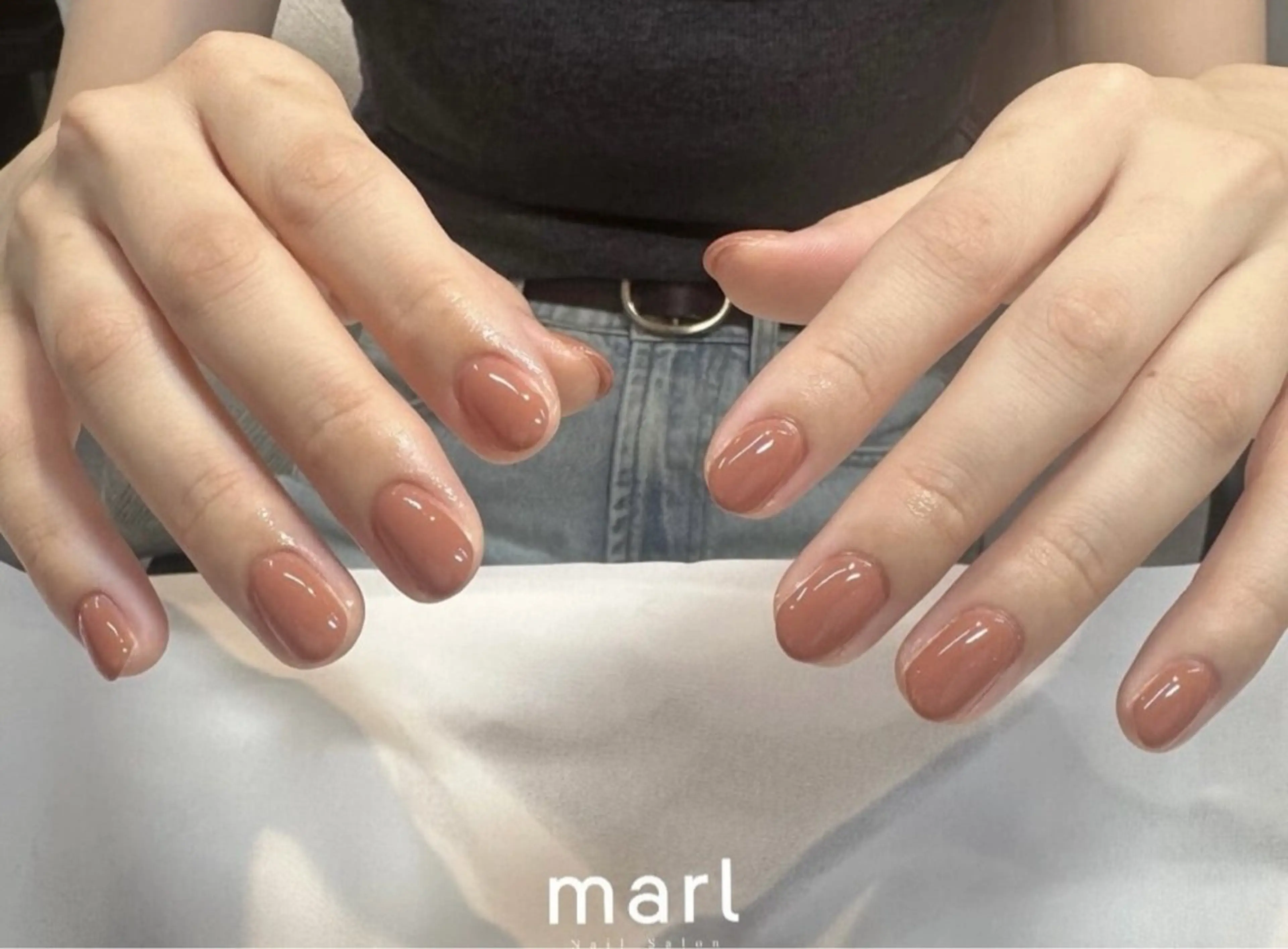 ワンカラー💅🩵（オフあり）の写真