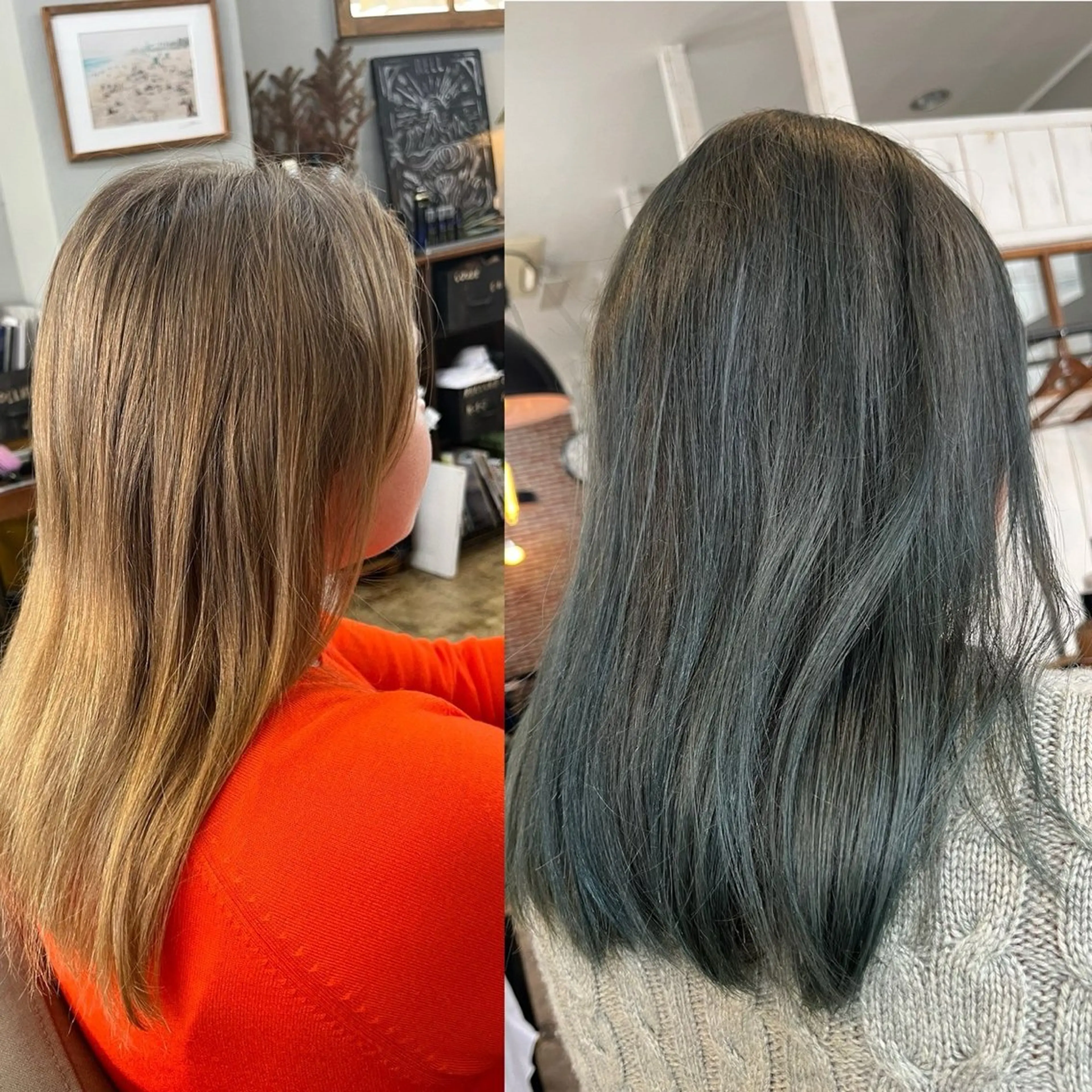 ロング カラー 平良 那生のヘアスタイル