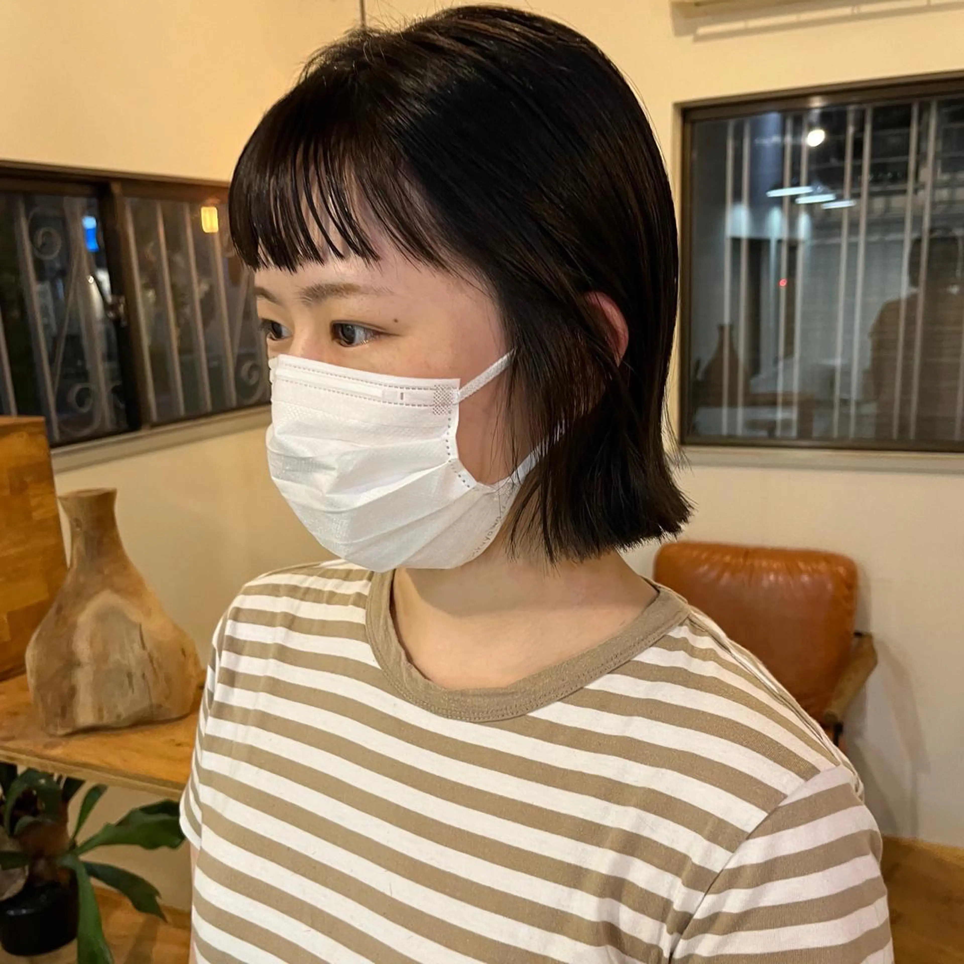 ミディアム カラー ボブ オン眉 ciala清澄白河所属・MANA/ ciala清澄白河のヘアスタイル