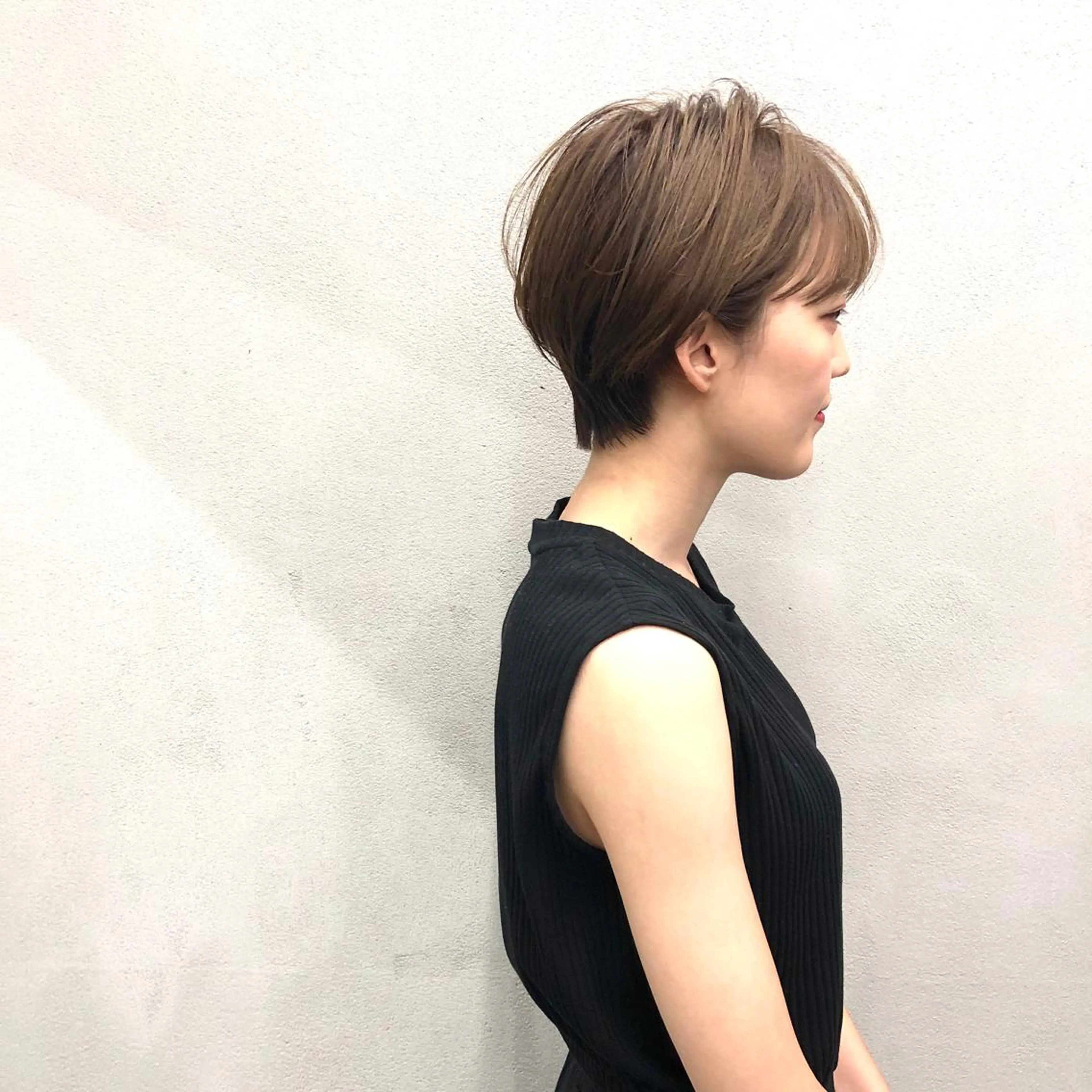 ショート カラー くびれヘア ショートヘア カット ヘアカラー ボブ/ショート/ 白髪染め/メンズ葛西のヘアスタイル