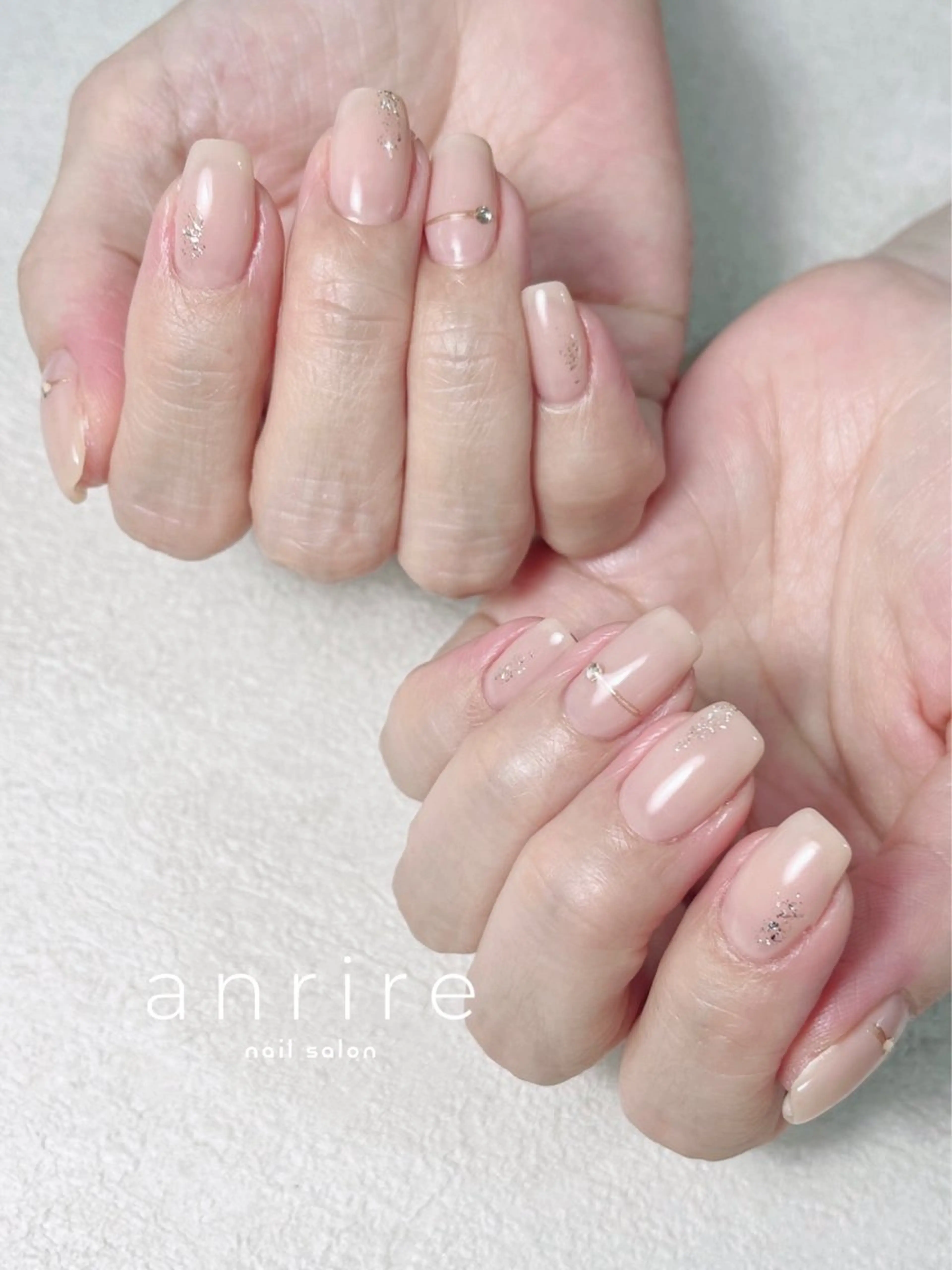 ネイル アートネイル ジェルネイル キラキラネイル ラメ(グリッター) ミラーネイル ハンドネイル nail salon anrire〜アンリール〜所属・nailsalon anrireのネイルデザイン