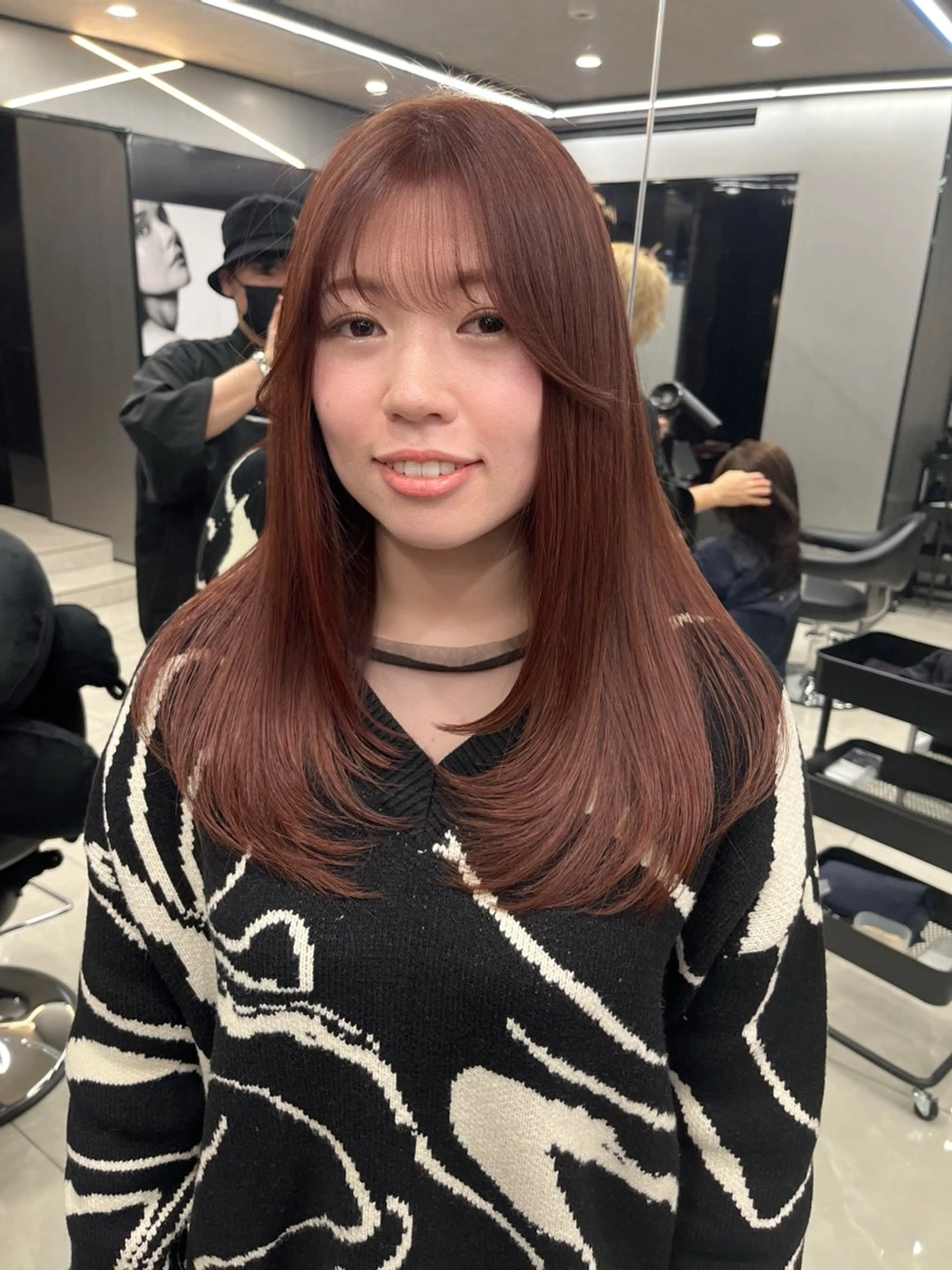 ロング カラー 髪質改善 レイヤーカット hair salon Ranun髪質改善のヘアスタイル