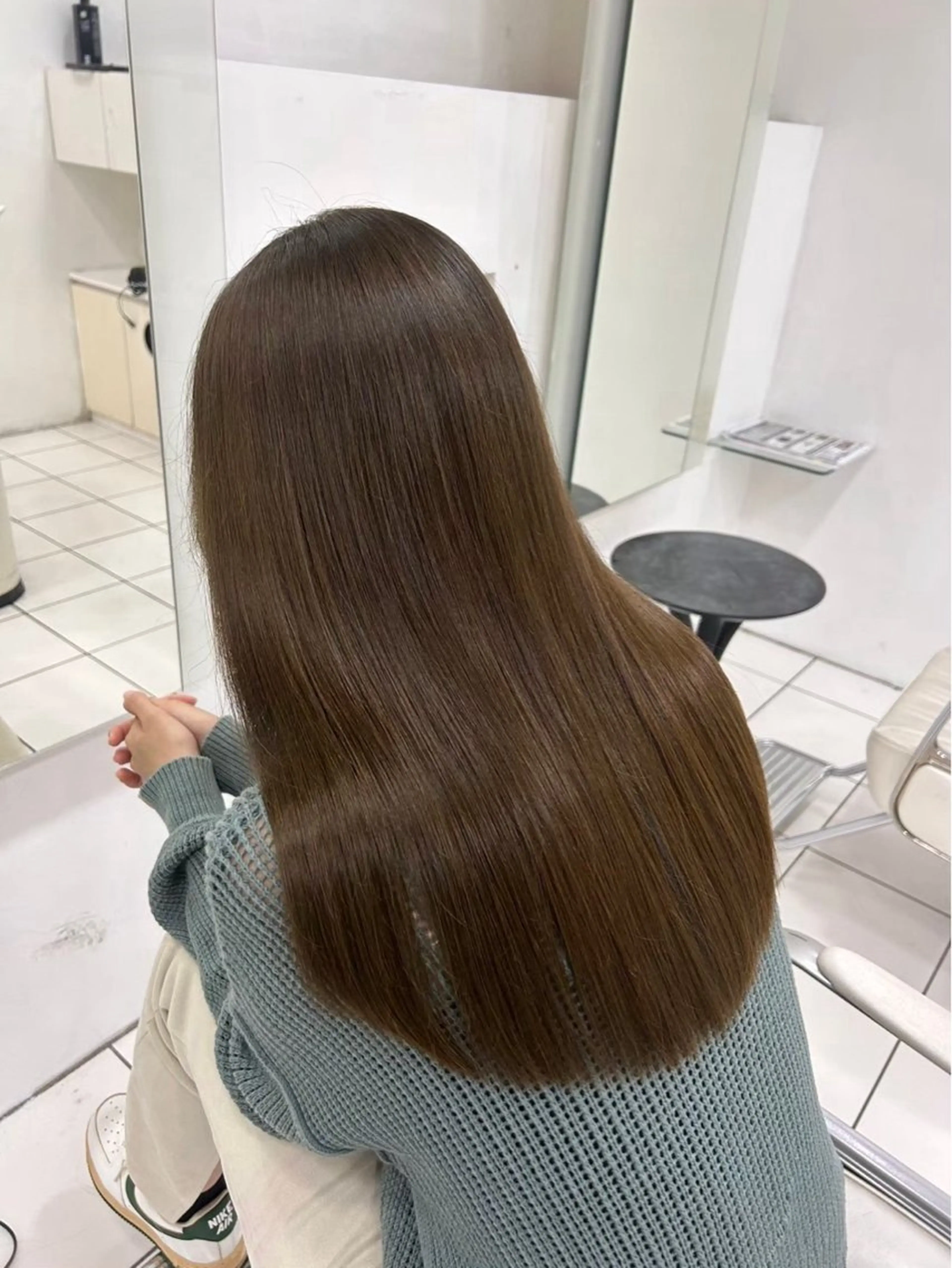 【前髪・顔まわりのみ】自然な動きの部分縮毛矯正✨️の写真