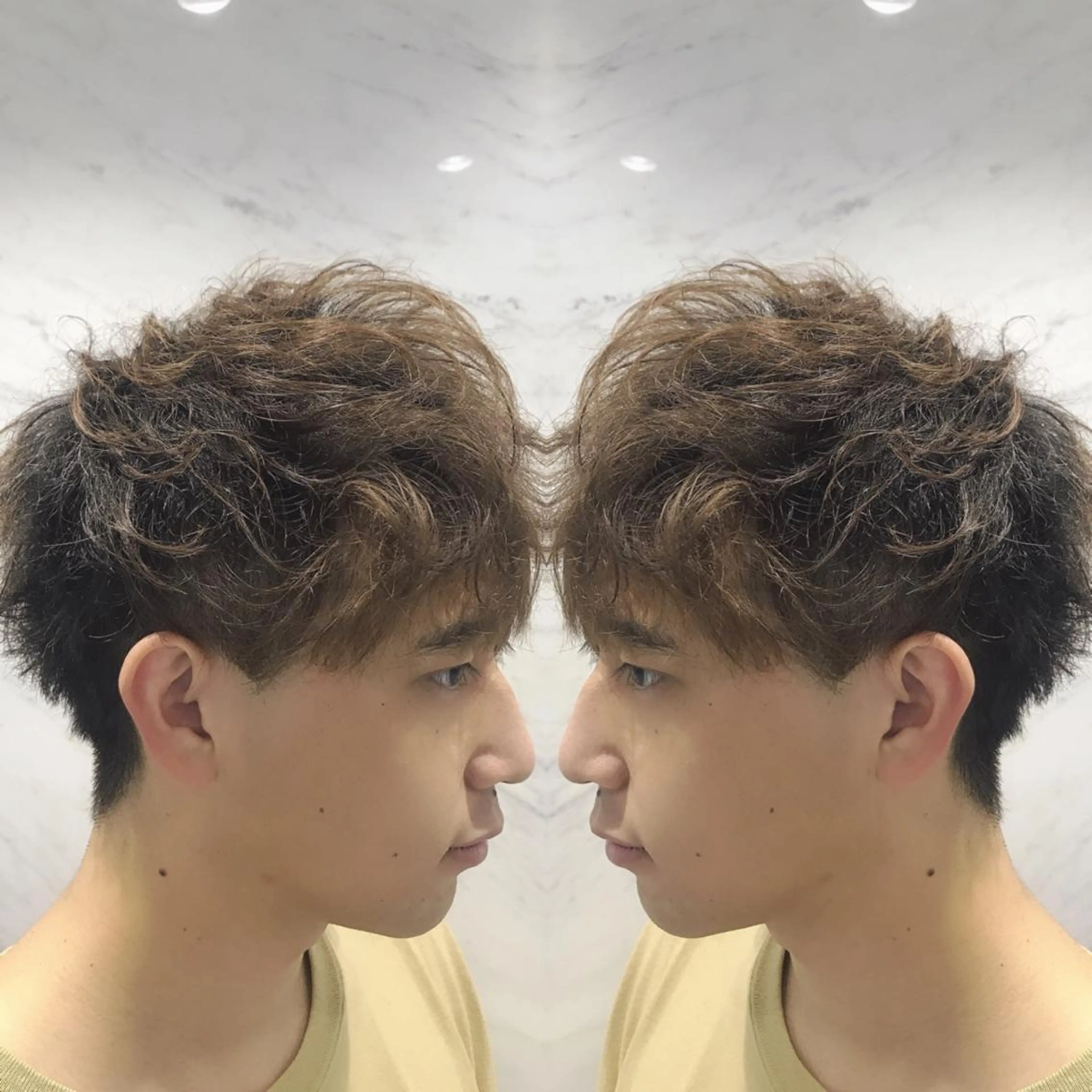 ショート カラー メンズ カット ヘアカラー cecil hair所属・重政 和樹のヘアスタイル