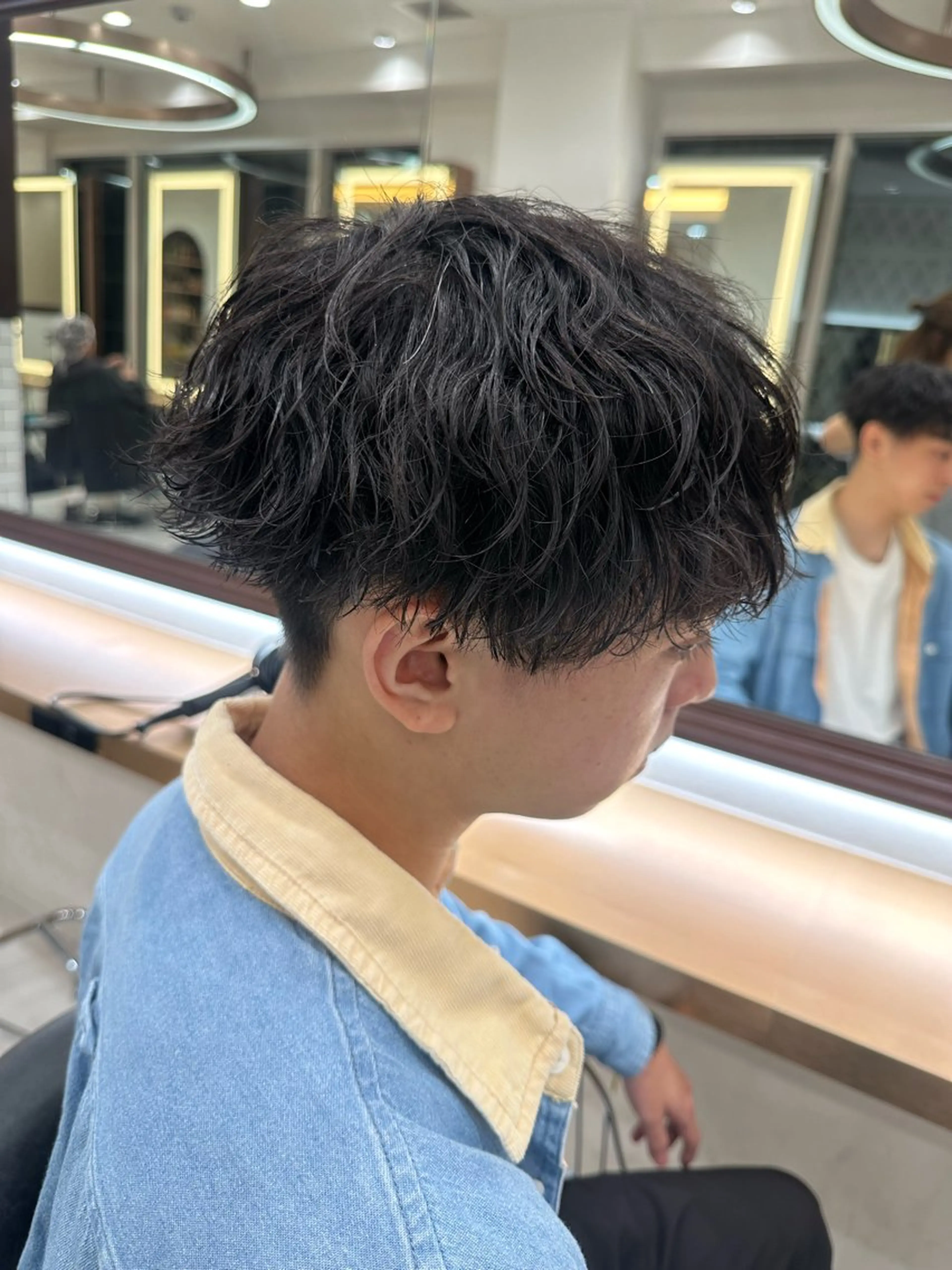 メンズ メンズパーマ 学生（メンズ向け） パーマ 白髪ぼかし/白髪 メッシュ/ゆうとのヘアスタイル