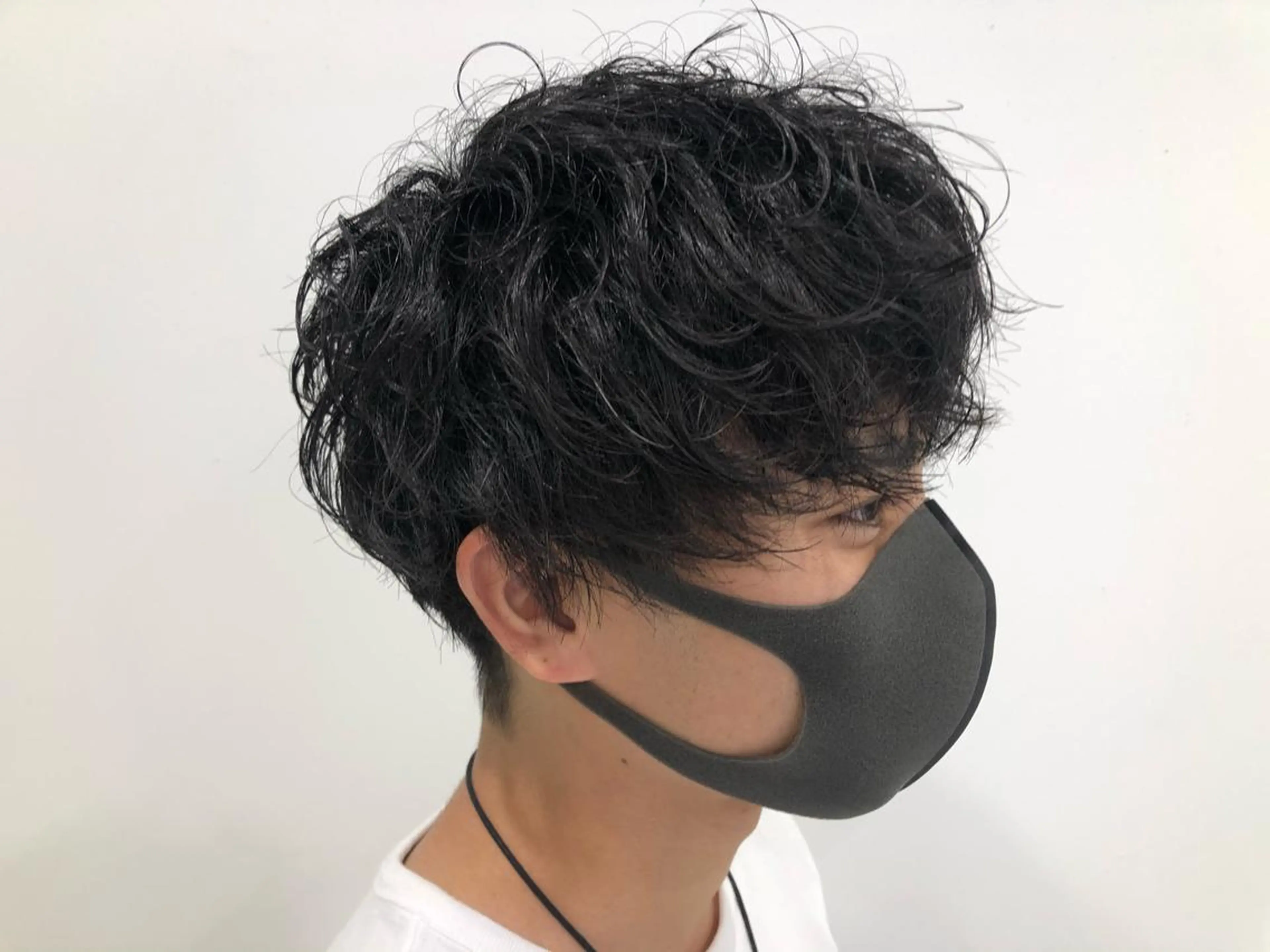 パーマ メンズ BABY 艶髪暗髪ヘア💖達人のヘアスタイル