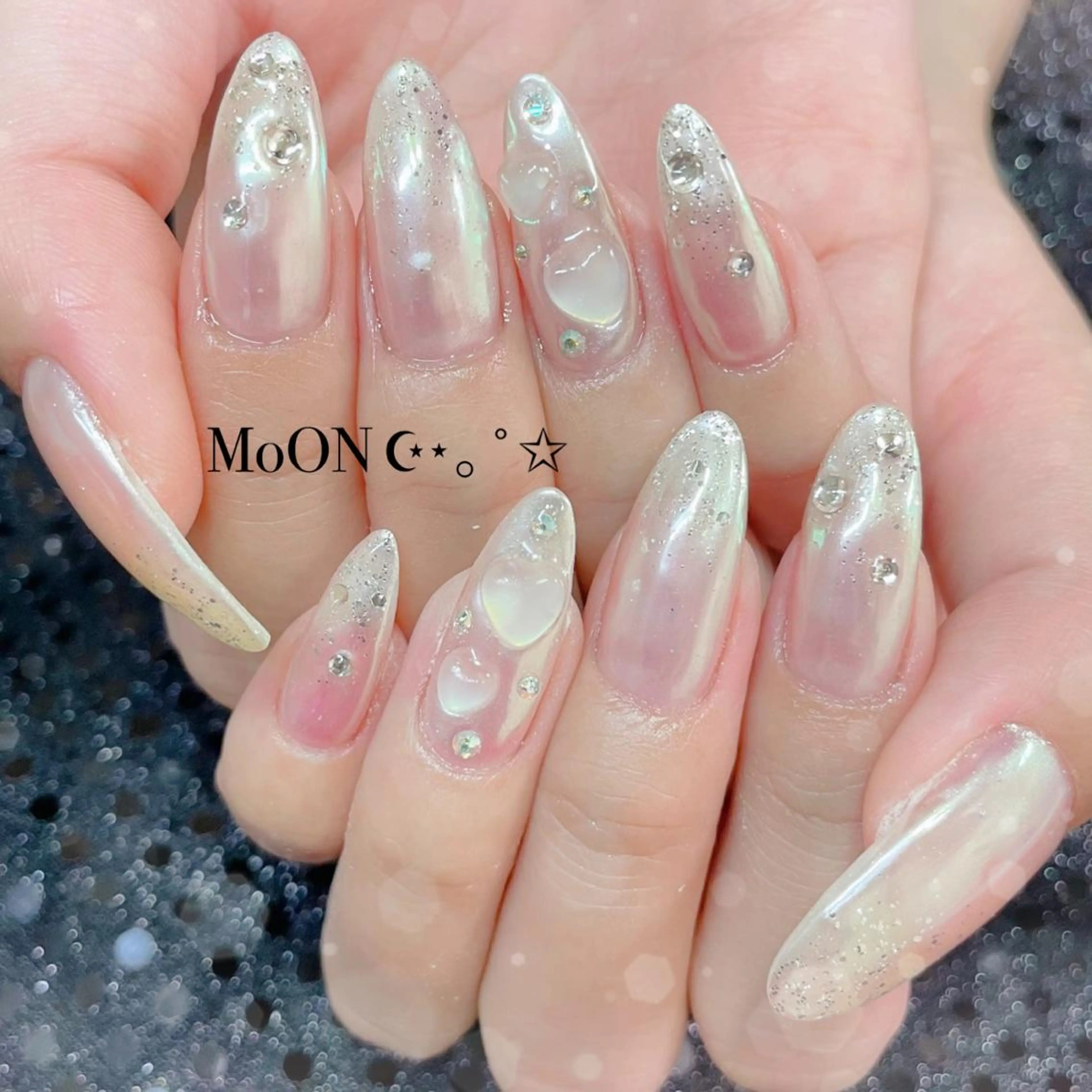 ネイル ハンドネイル ハンドケア MoON...❤︎ MeGuのネイルデザイン