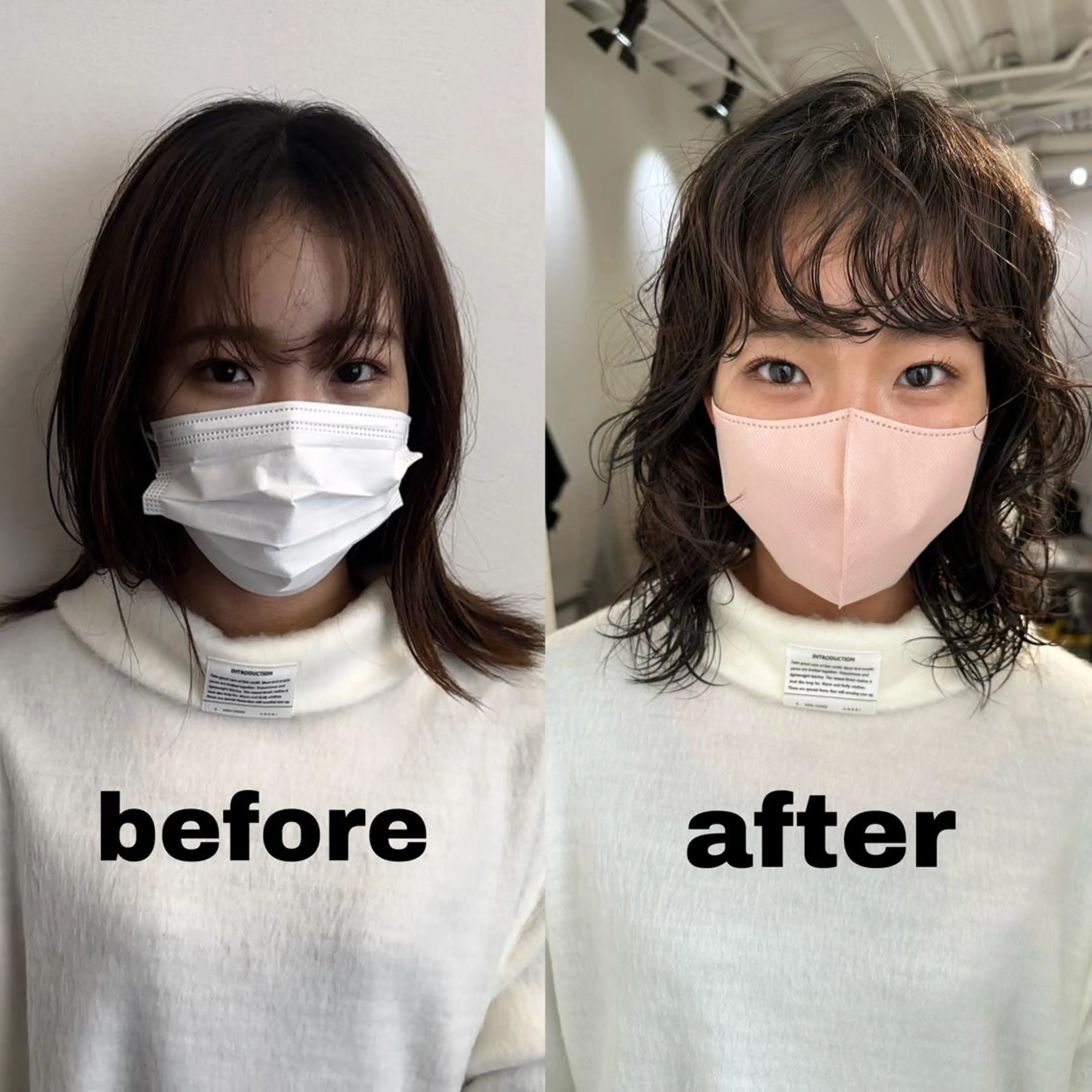 セミロング カラー パーマ カット ヘアカラー パーマ トリートメント レイヤーカット/艶髪 ✨💭KIRARIのヘアスタイル