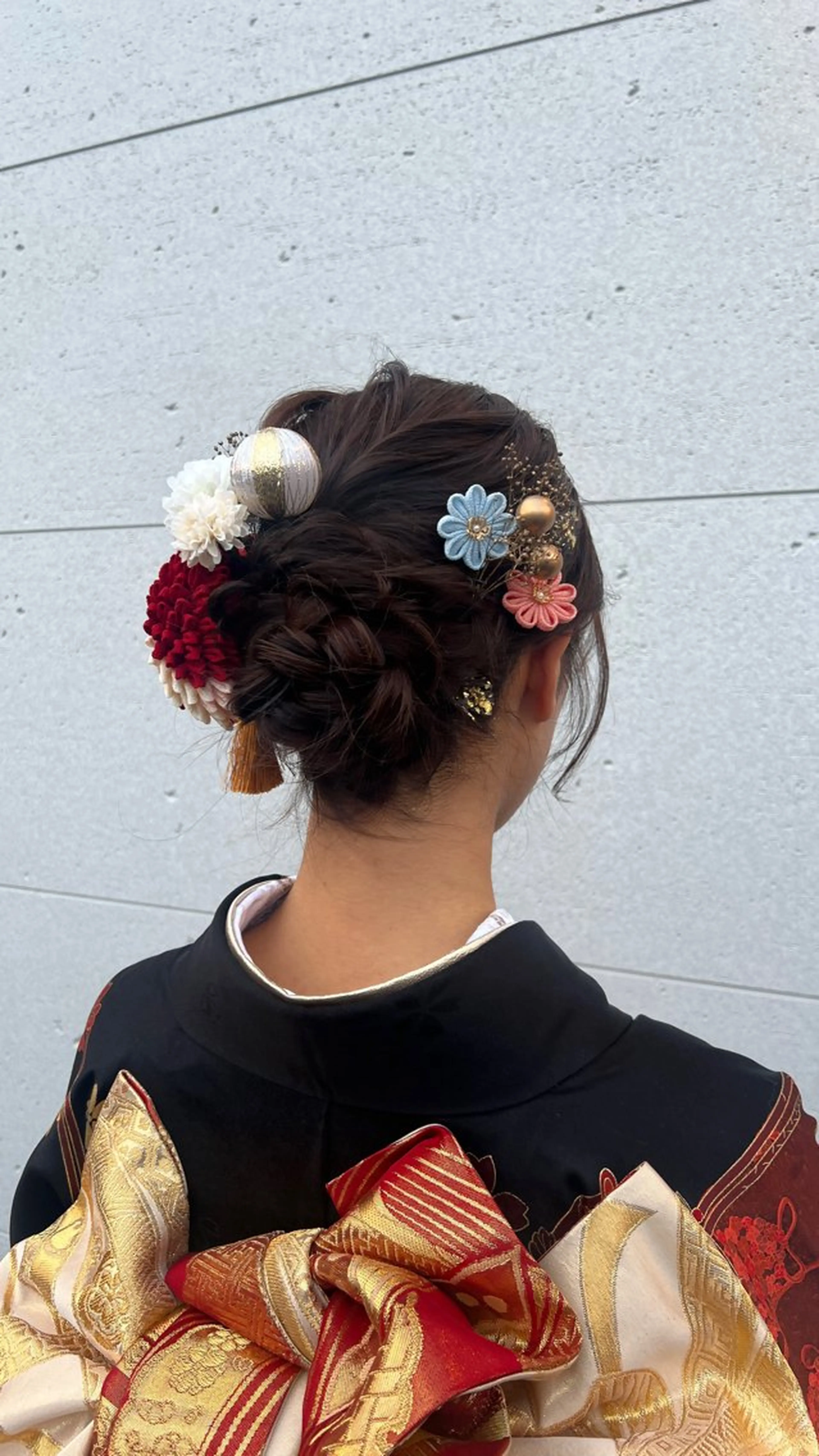 ヘアアレンジ 成人式 山口 玖瑠美のヘアスタイル