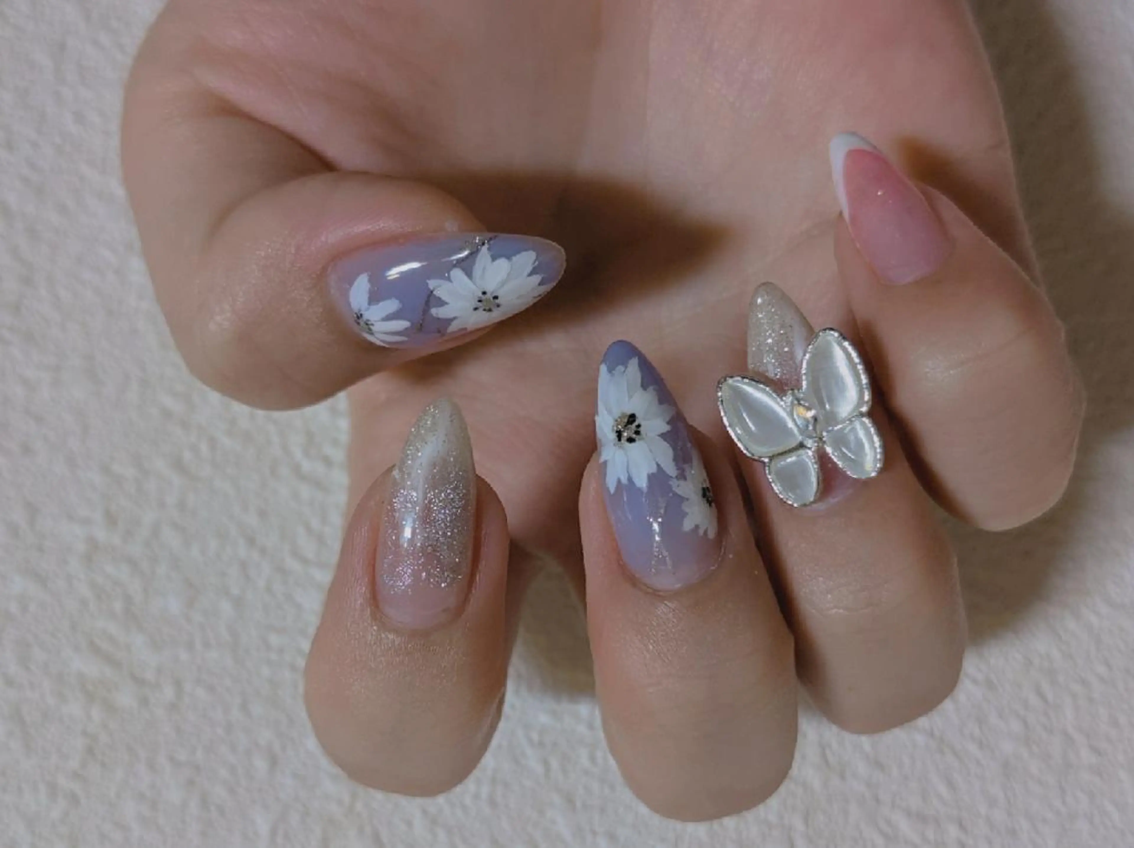 ネイル アートネイル ジェルネイル スカルプネイル 春ネイル ネイル&フラワーサロン〜Ri✦hiro〜鳥栖店所属・HIRATA RIEのネイルデザイン