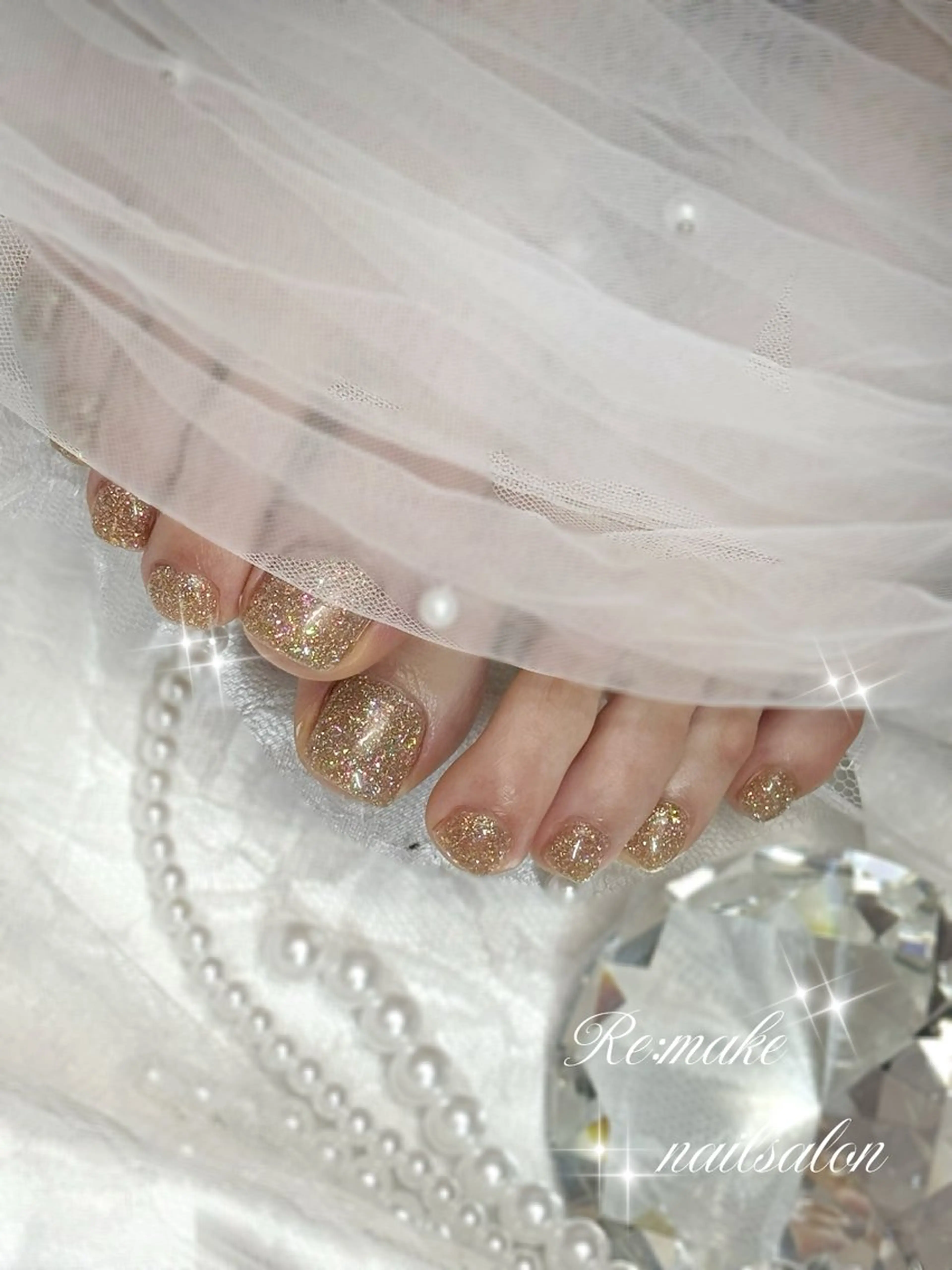 ネイル フラッシュネイル フットネイル Suetake Shuriのネイルデザイン